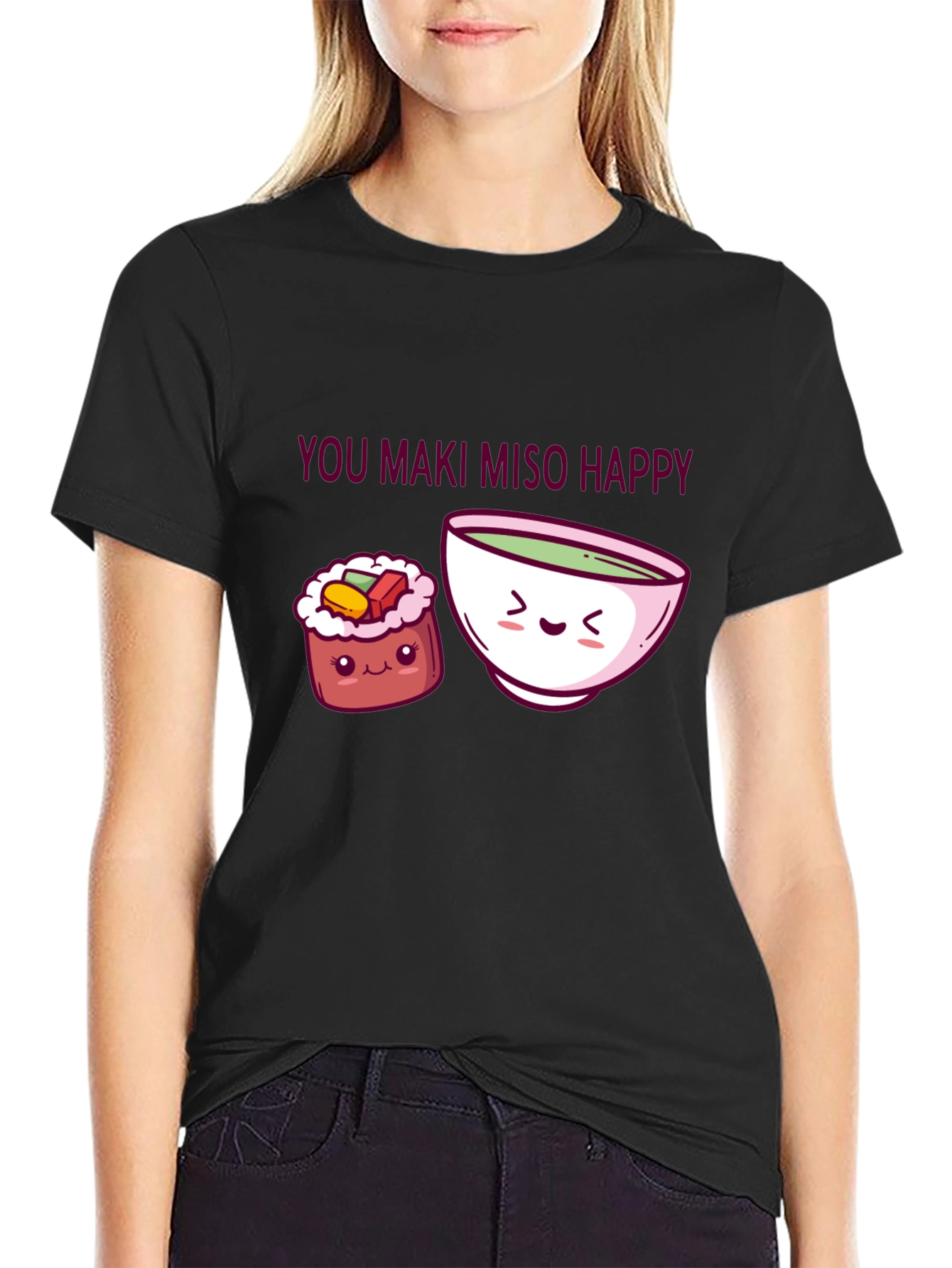 You Maki Miso Happy T-Shirt Sushi Pun Tee