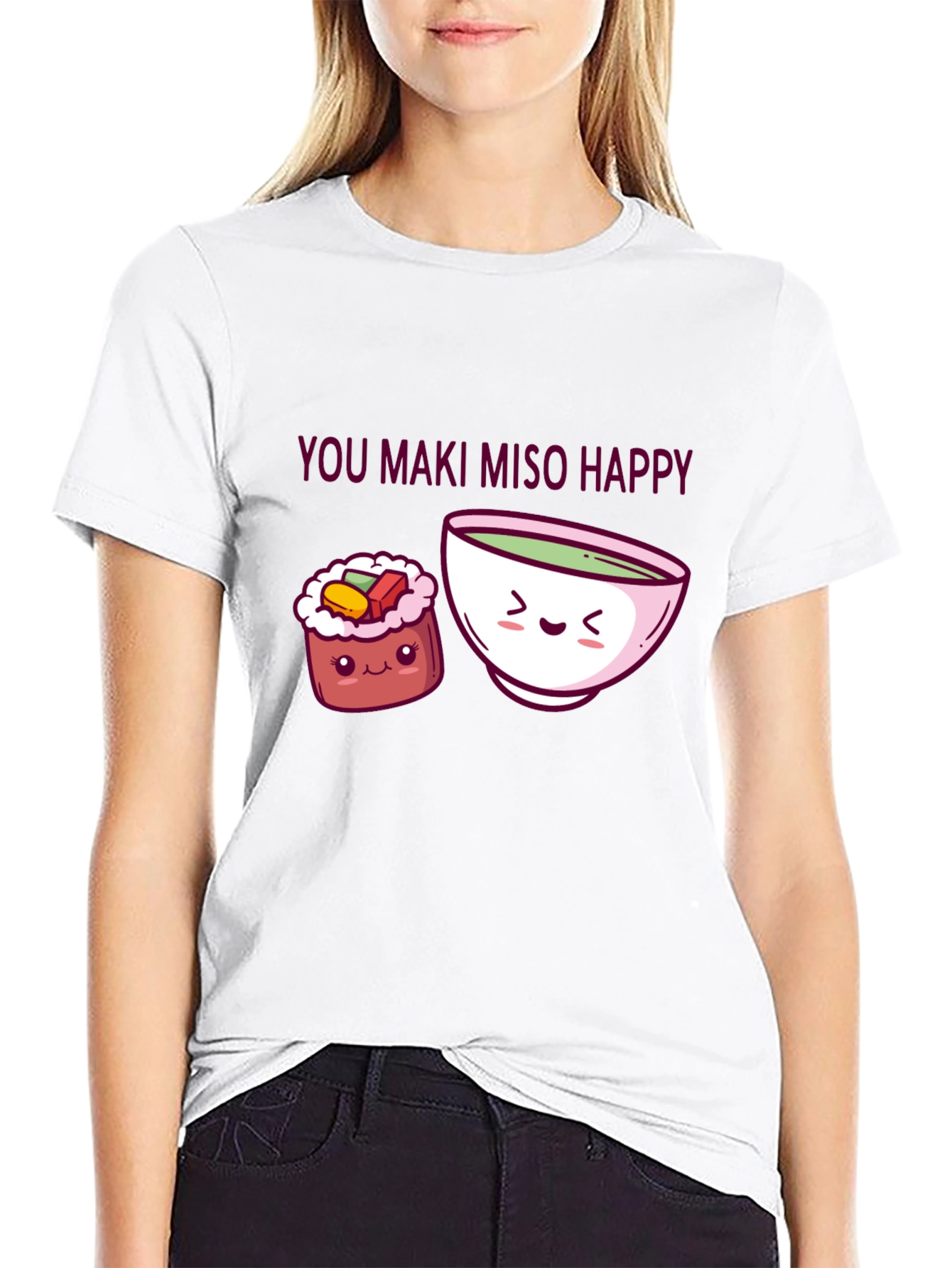 You Maki Miso Happy T-Shirt Sushi Pun Tee