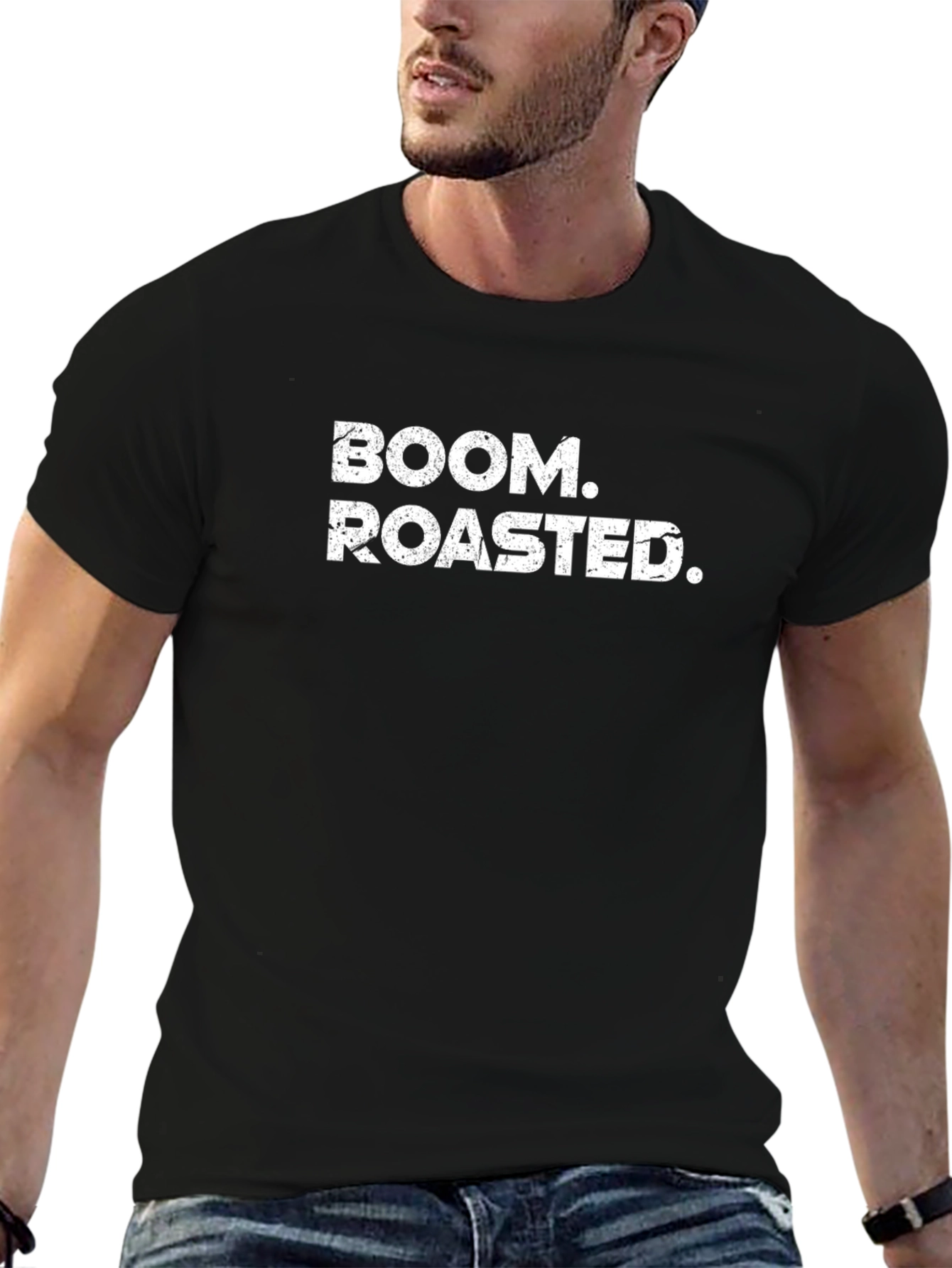 Boom Roasted Funny Slogan T-Shirt
