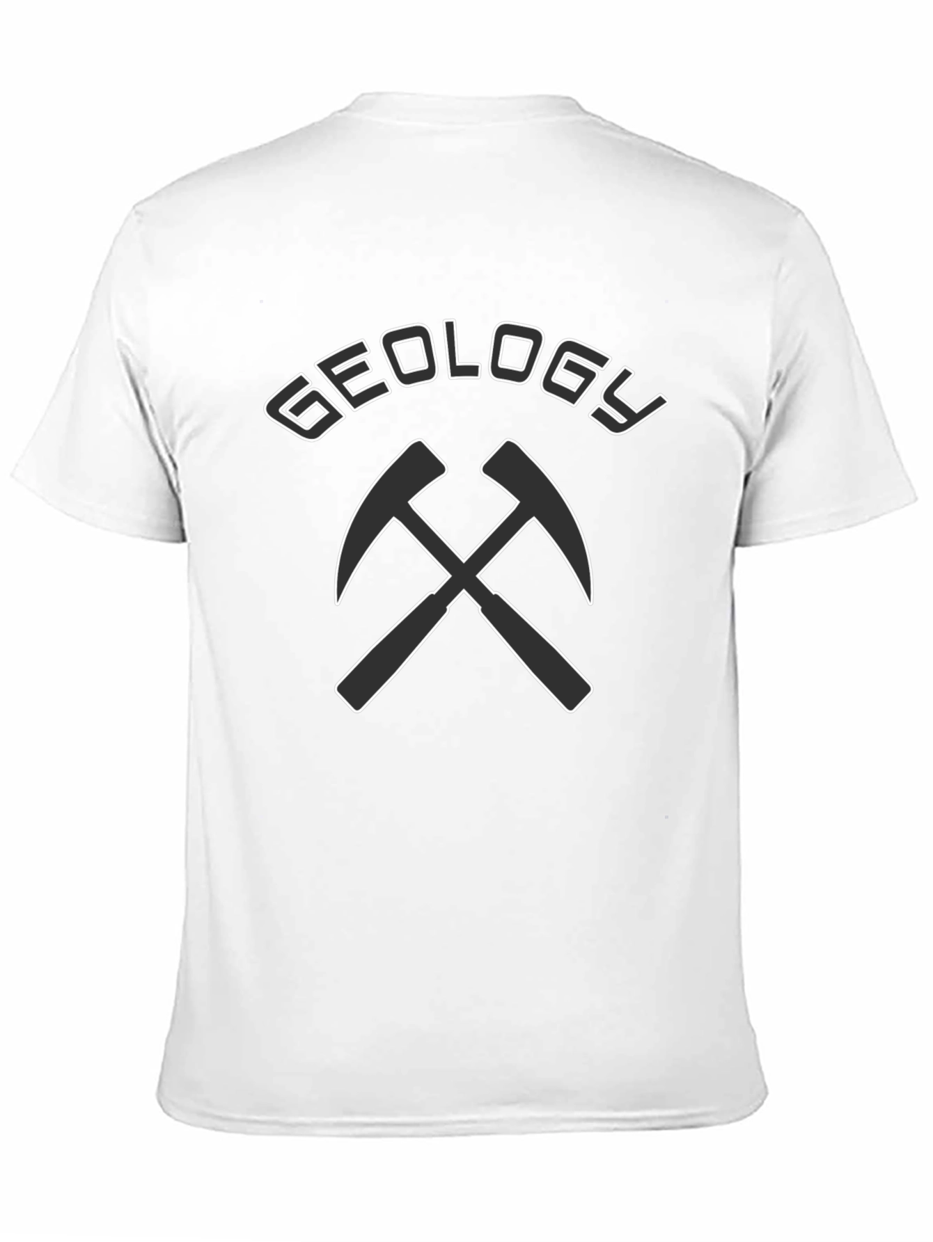 Geology Pickaxe Graphic T-Shirt - Black