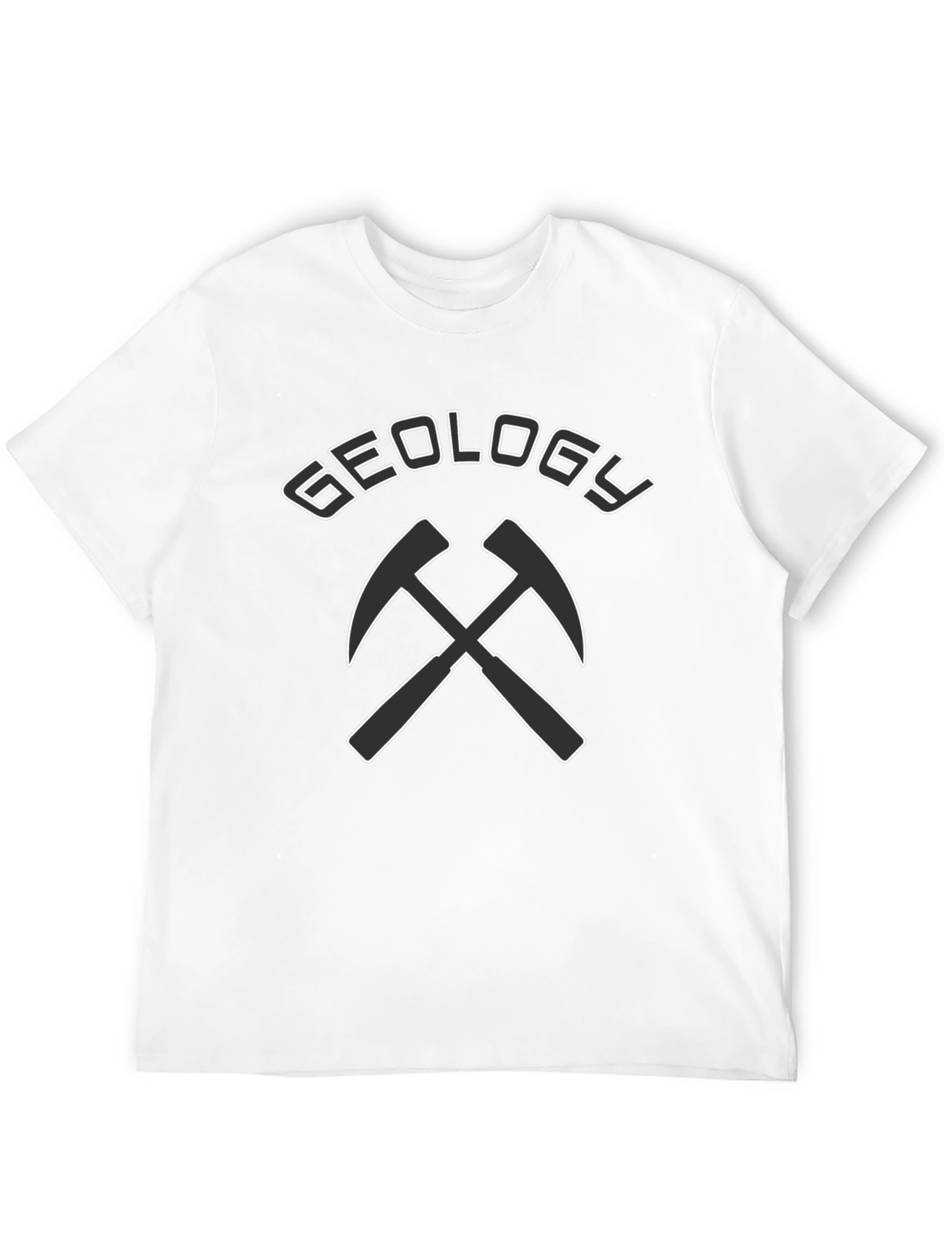 Geology Pickaxe Graphic T-Shirt - Black