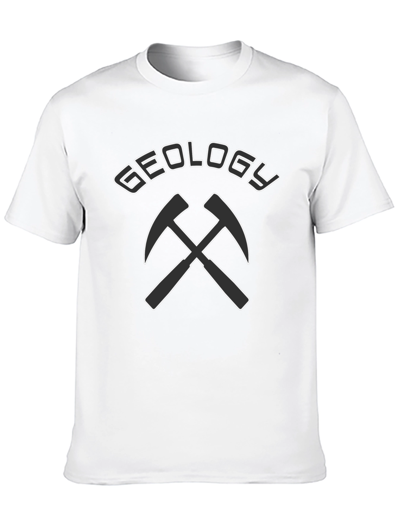 Geology Pickaxe Graphic T-Shirt - Black