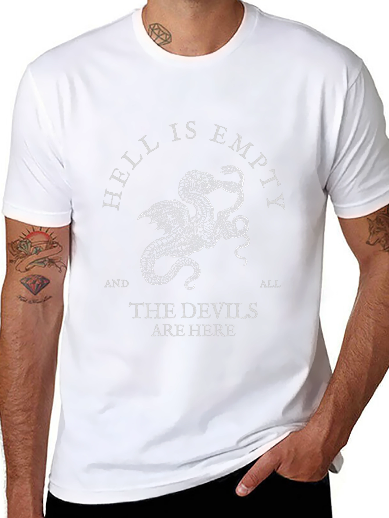 Hell is Empty Graphic Tee - Mens Black T-Shirt