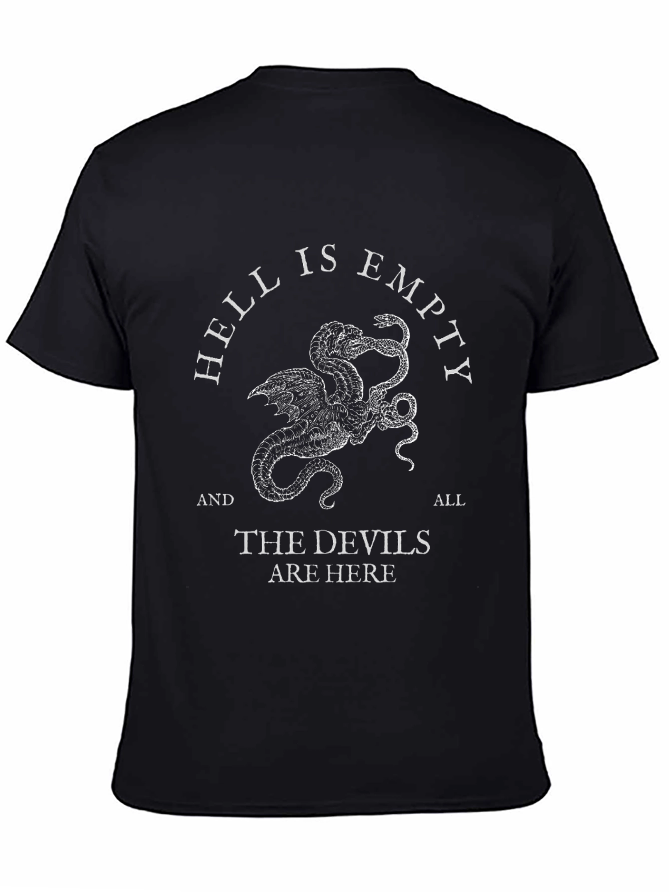 Hell is Empty Graphic Tee - Mens Black T-Shirt