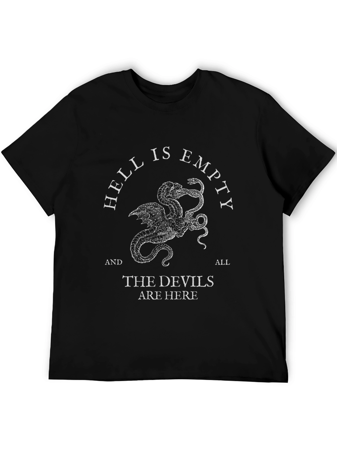 Hell is Empty Graphic Tee - Mens Black T-Shirt