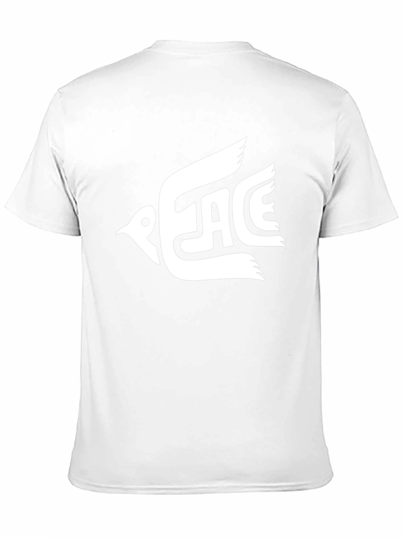 Peace Dove Graphic T-Shirt - Black Casual Tee