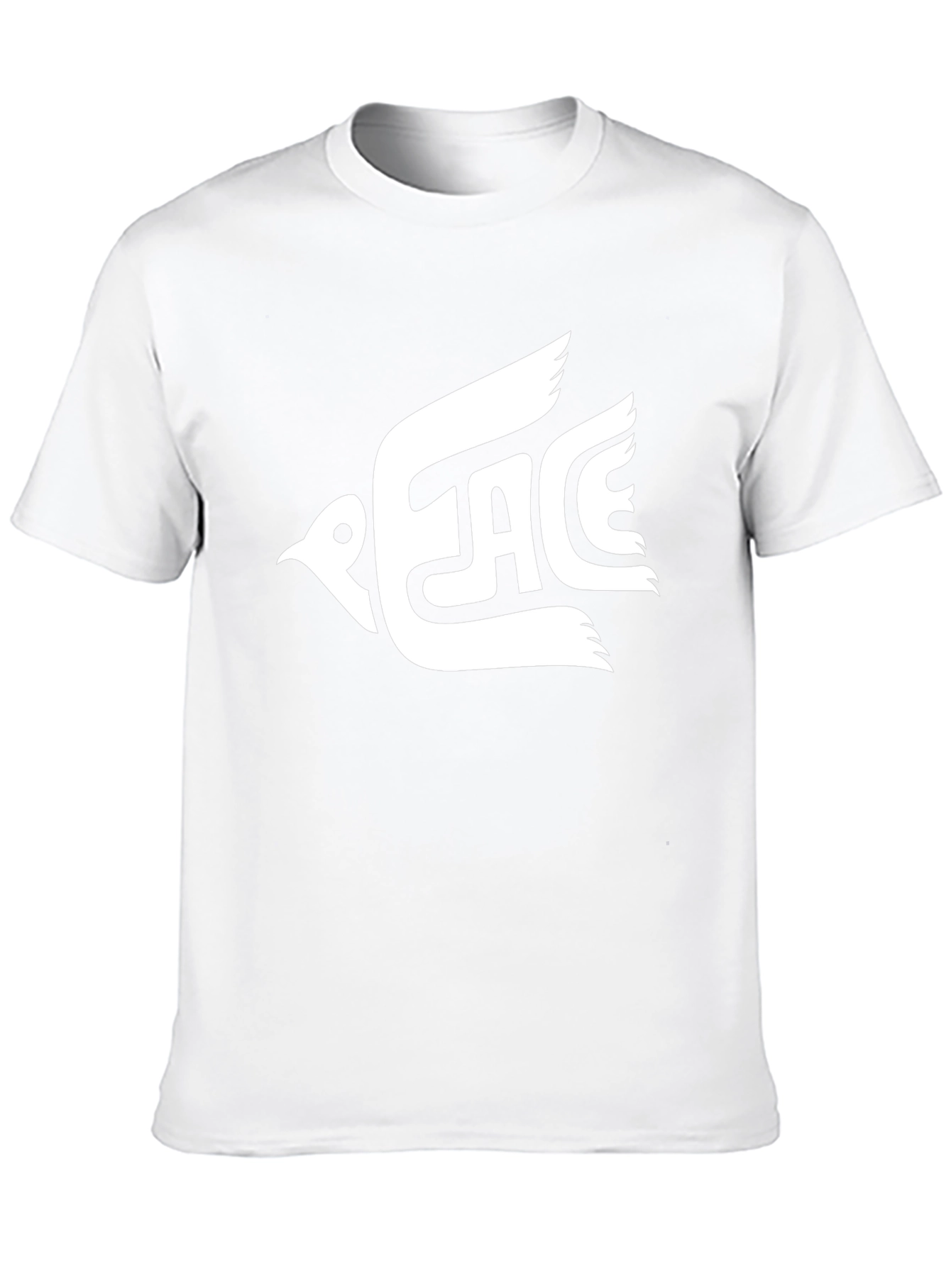 Peace Dove Graphic T-Shirt - Black Casual Tee