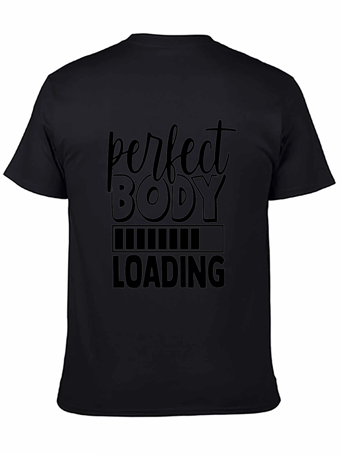 Perfect Body Loading - Mens Black Graphic Tee