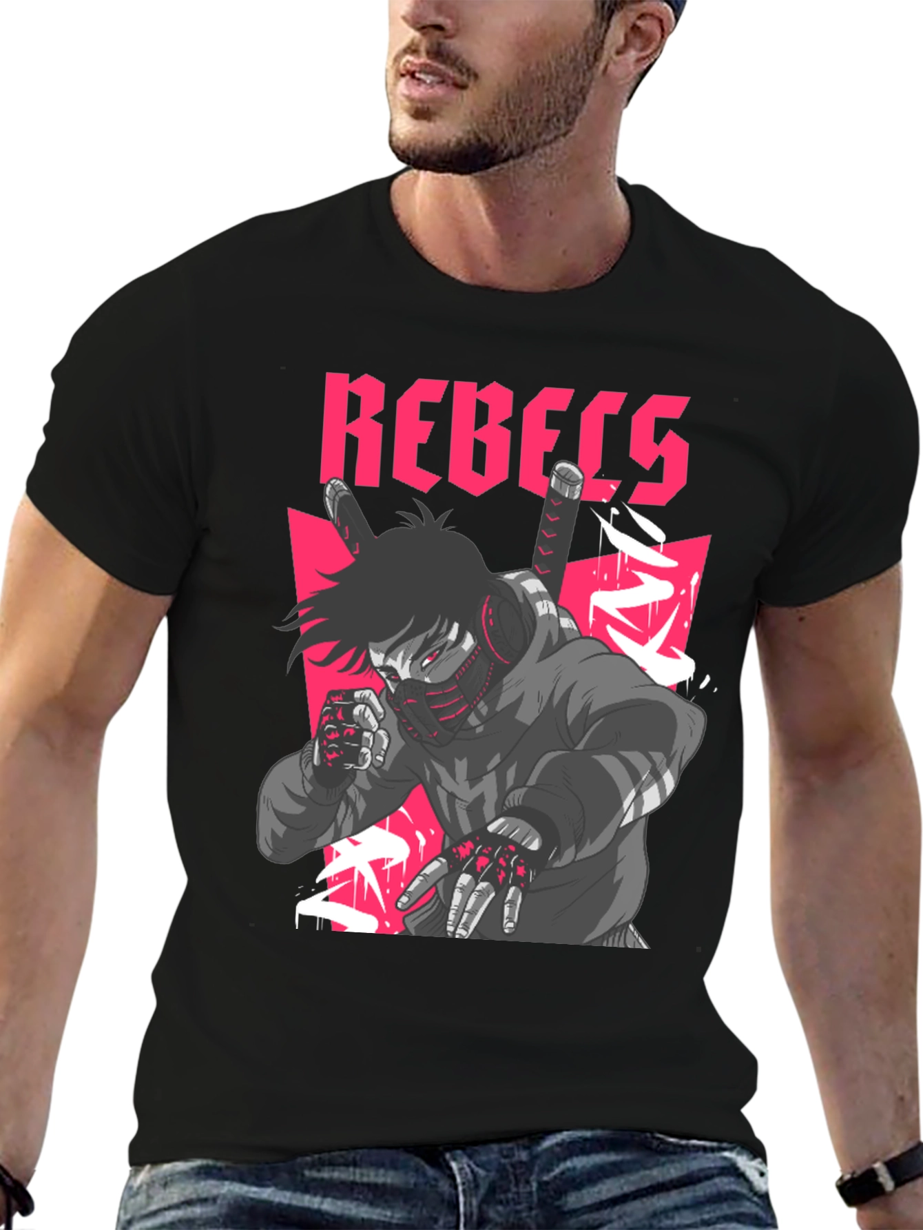 Rebels Graphic T-Shirt Urban Streetwear Tee