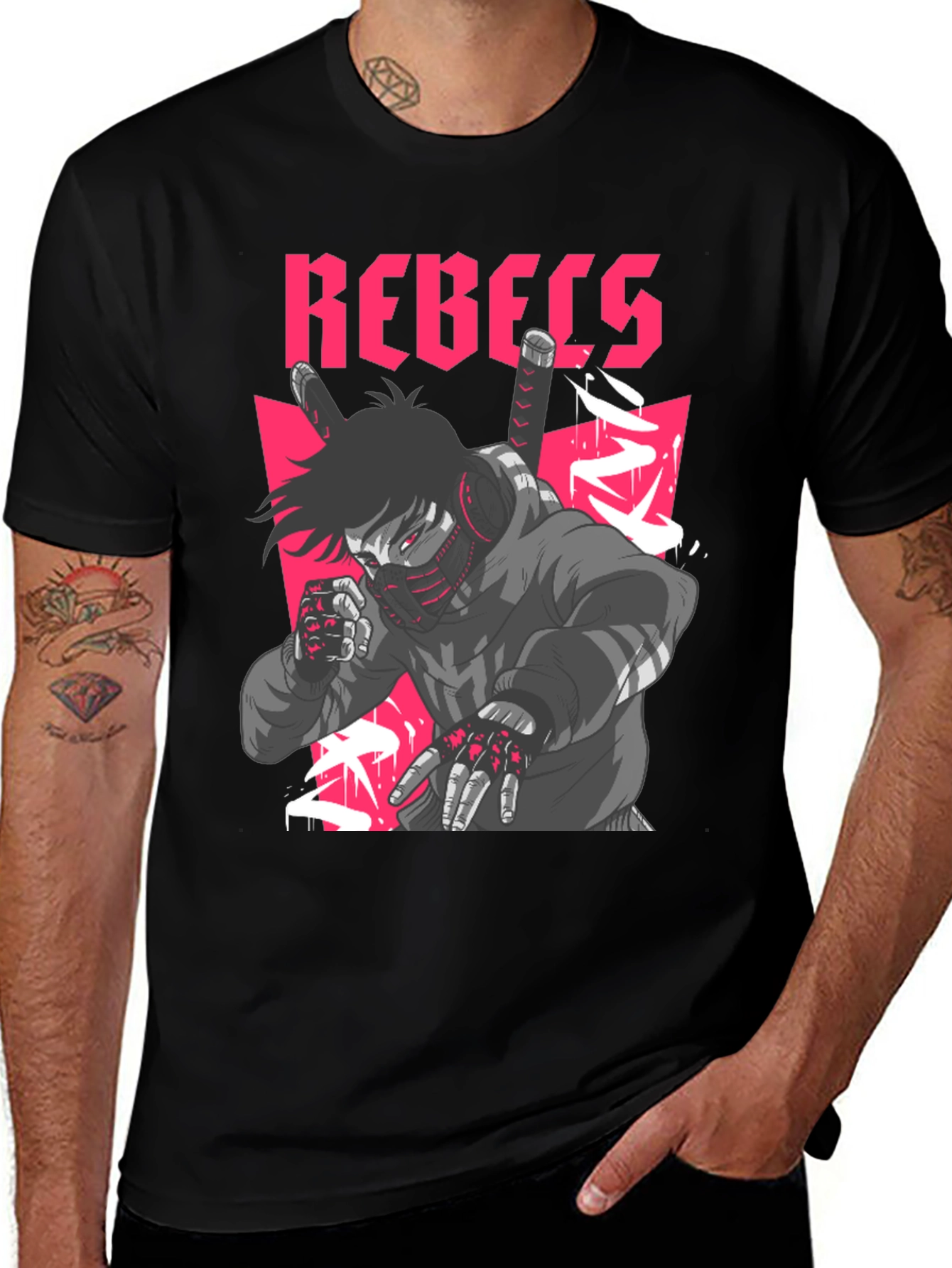Rebels Graphic T-Shirt Urban Streetwear Tee