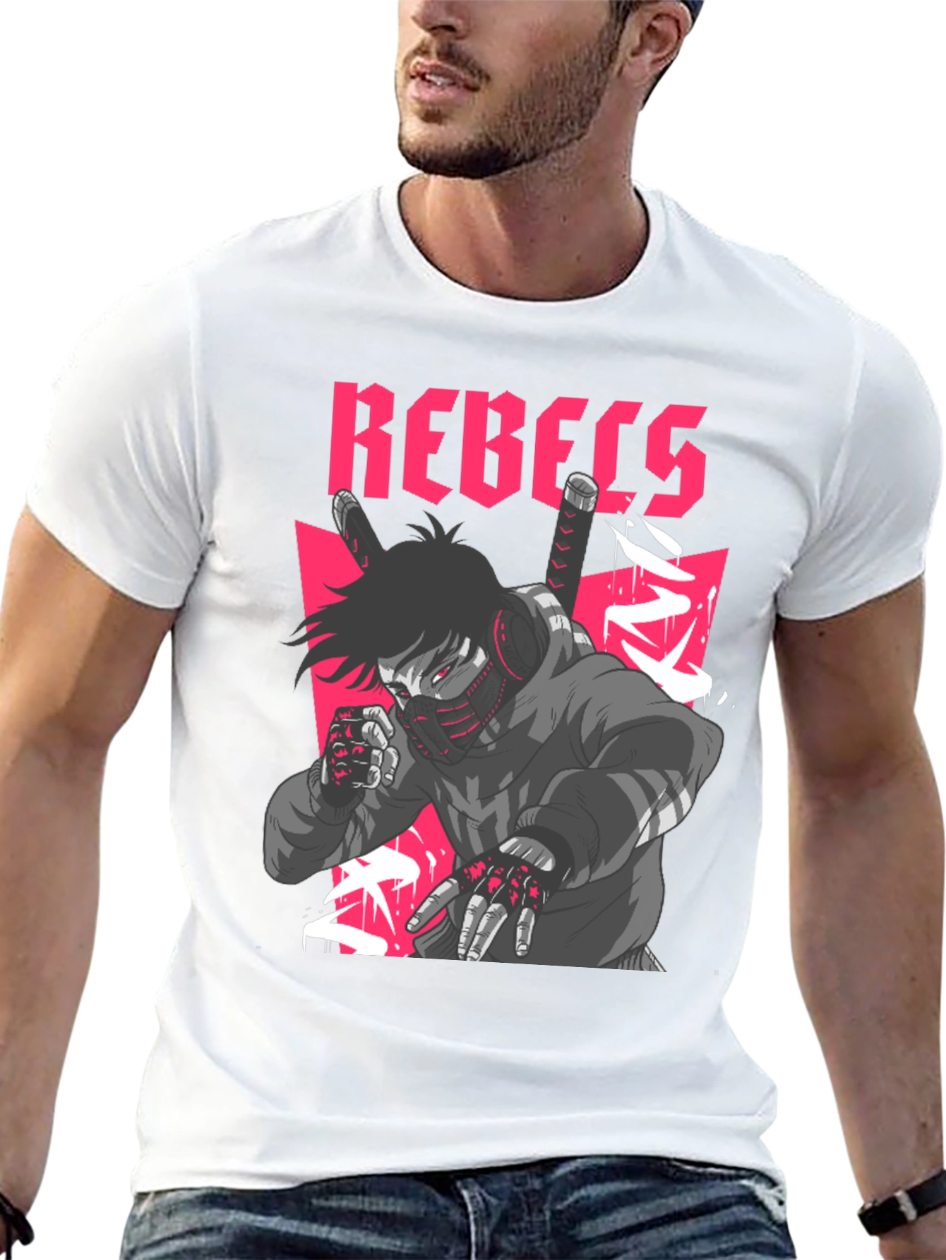 Rebels Graphic T-Shirt Urban Streetwear Tee