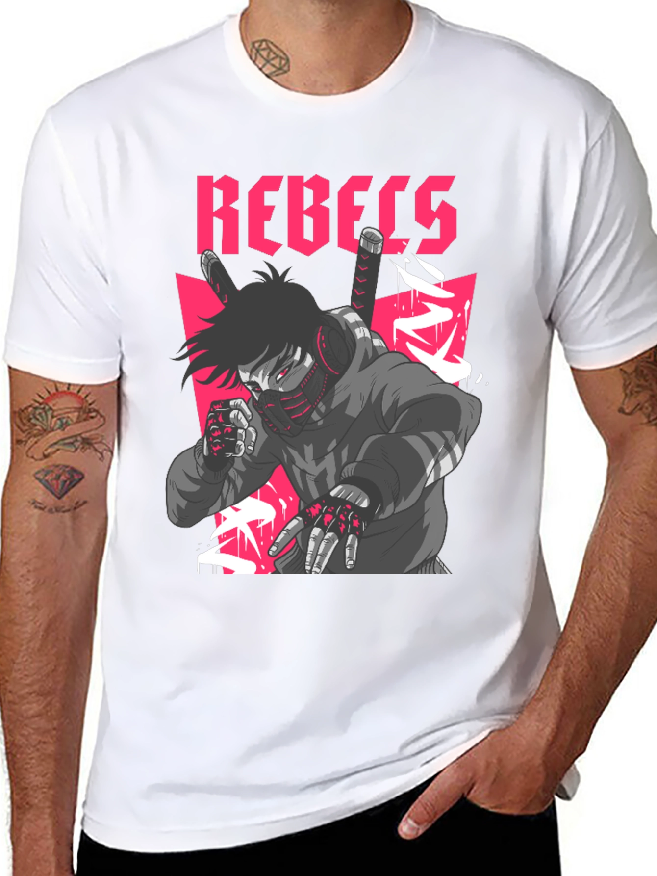 Rebels Graphic T-Shirt Urban Streetwear Tee