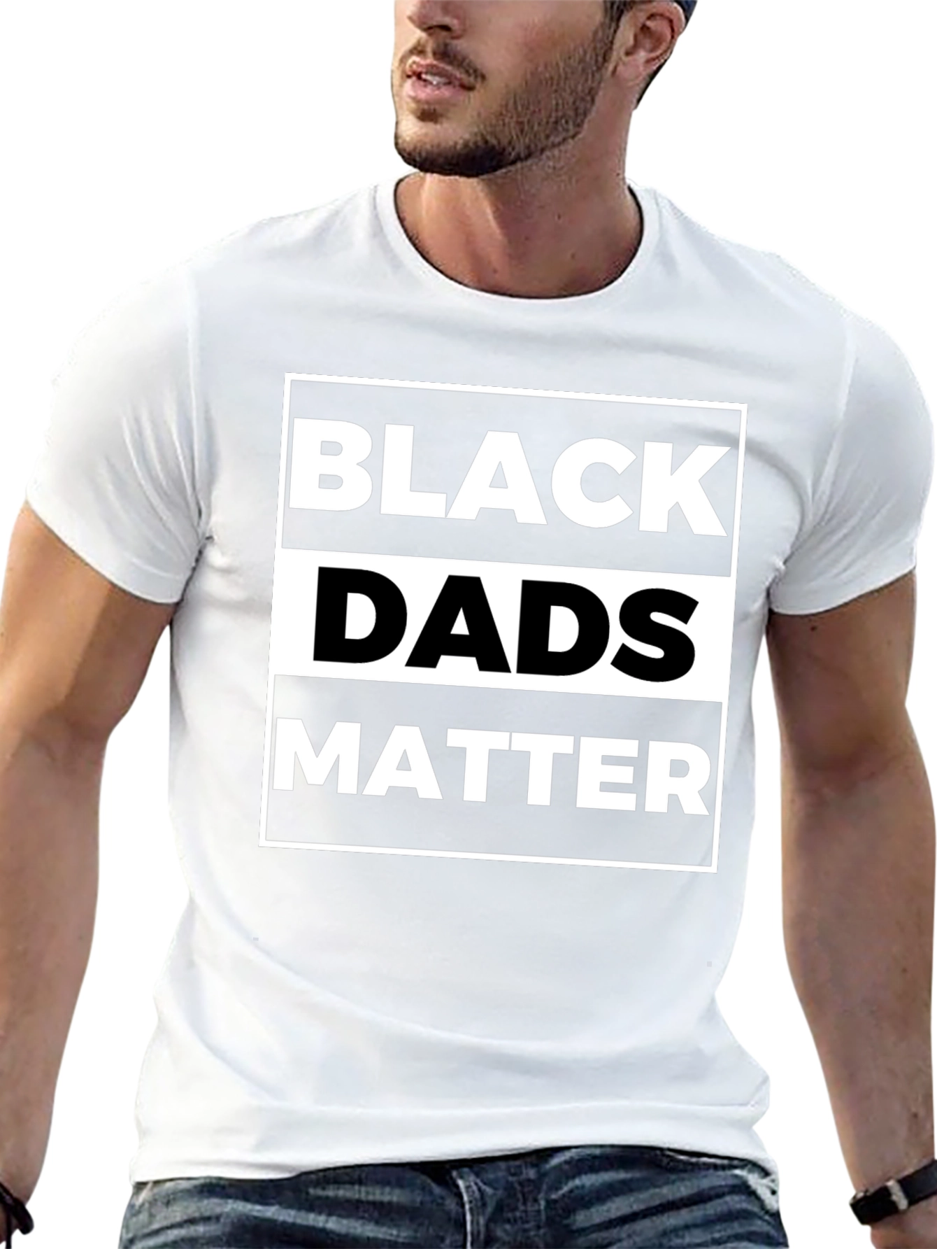 Black Dads Matter T-Shirt - Mens