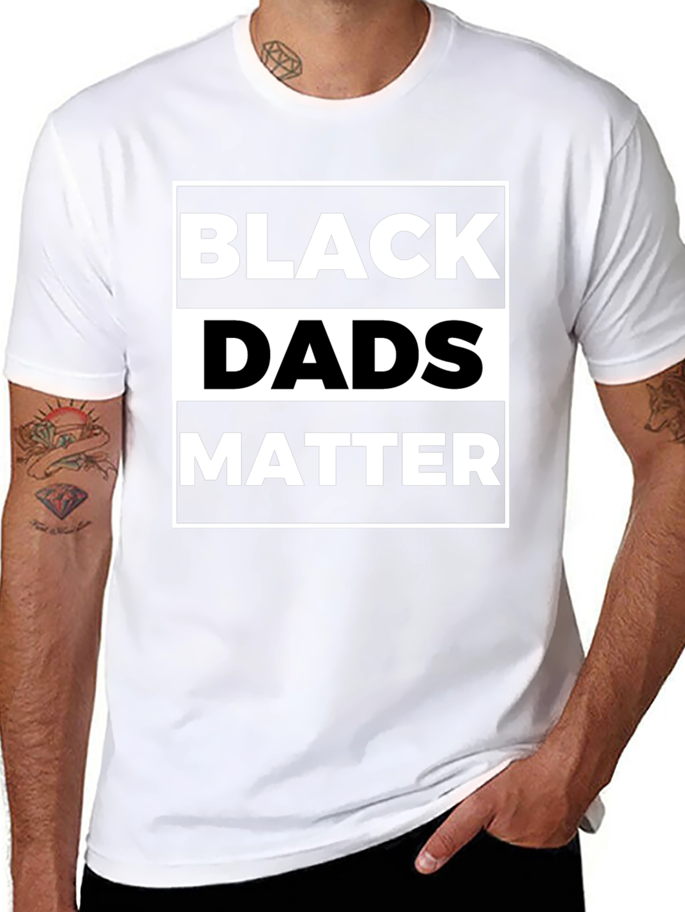Black Dads Matter T-Shirt - Mens