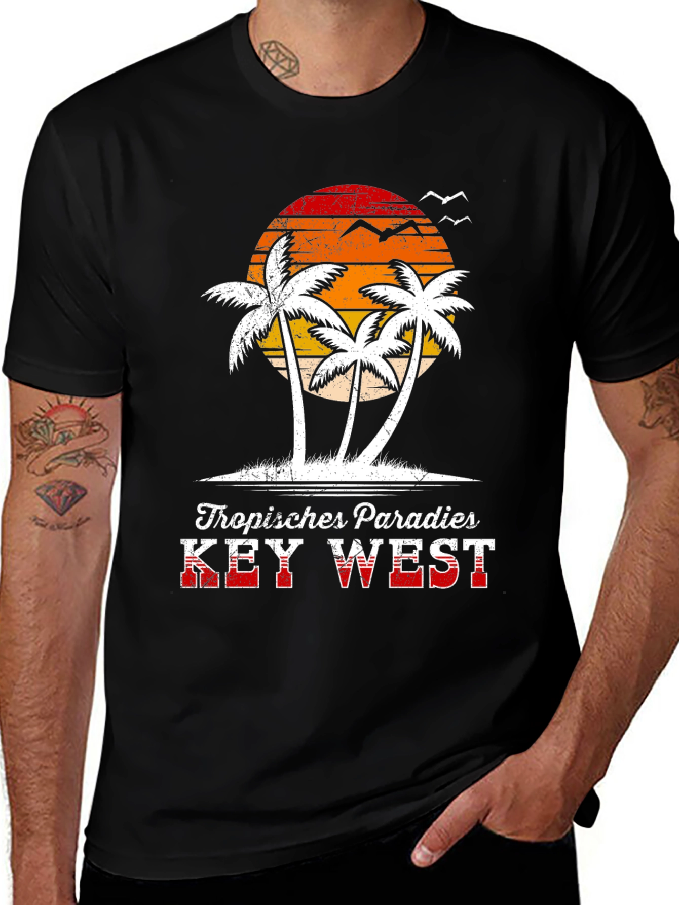 Tropical Paradise Key West Graphic Tee