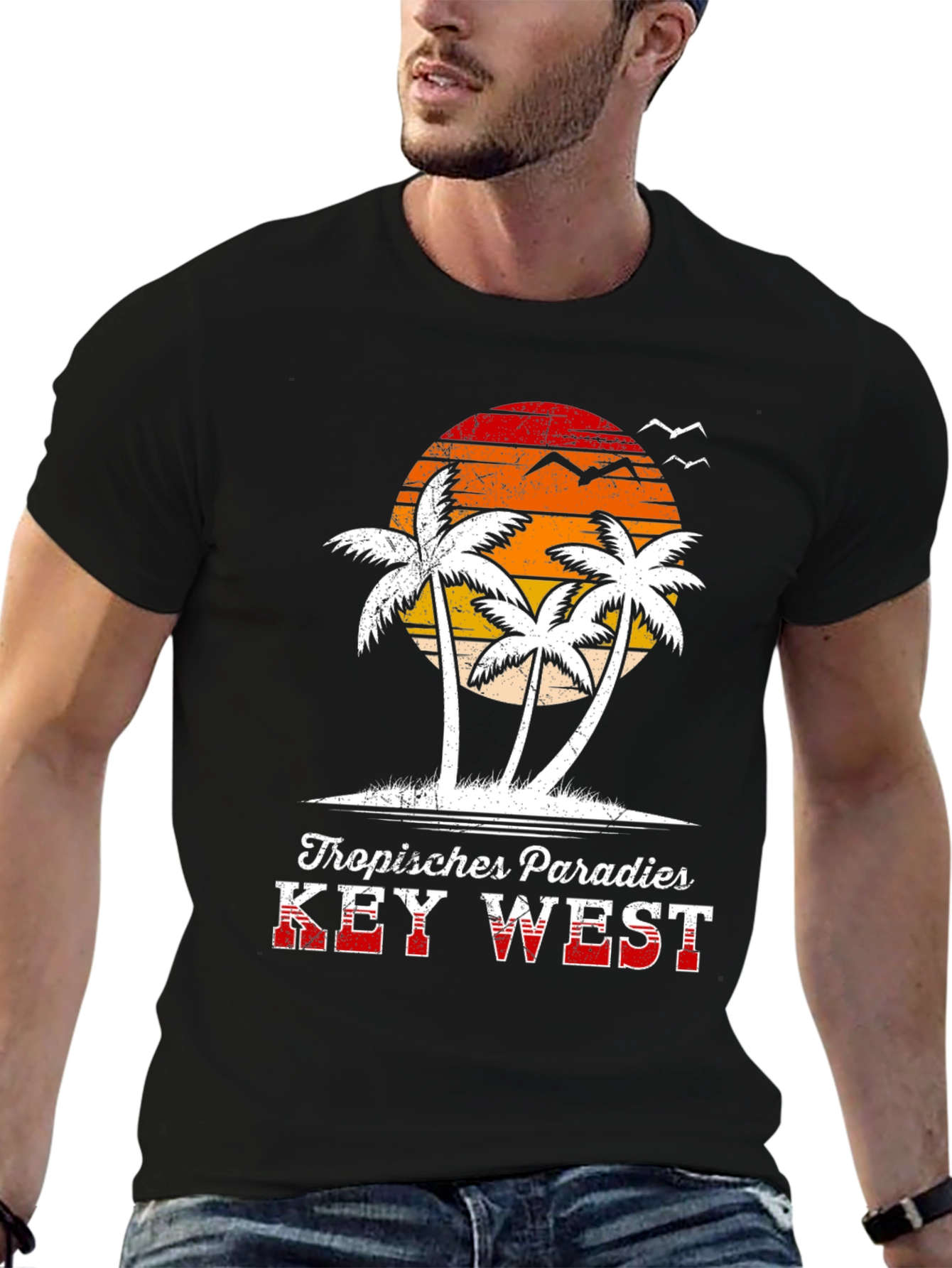 Tropical Paradise Key West Graphic Tee