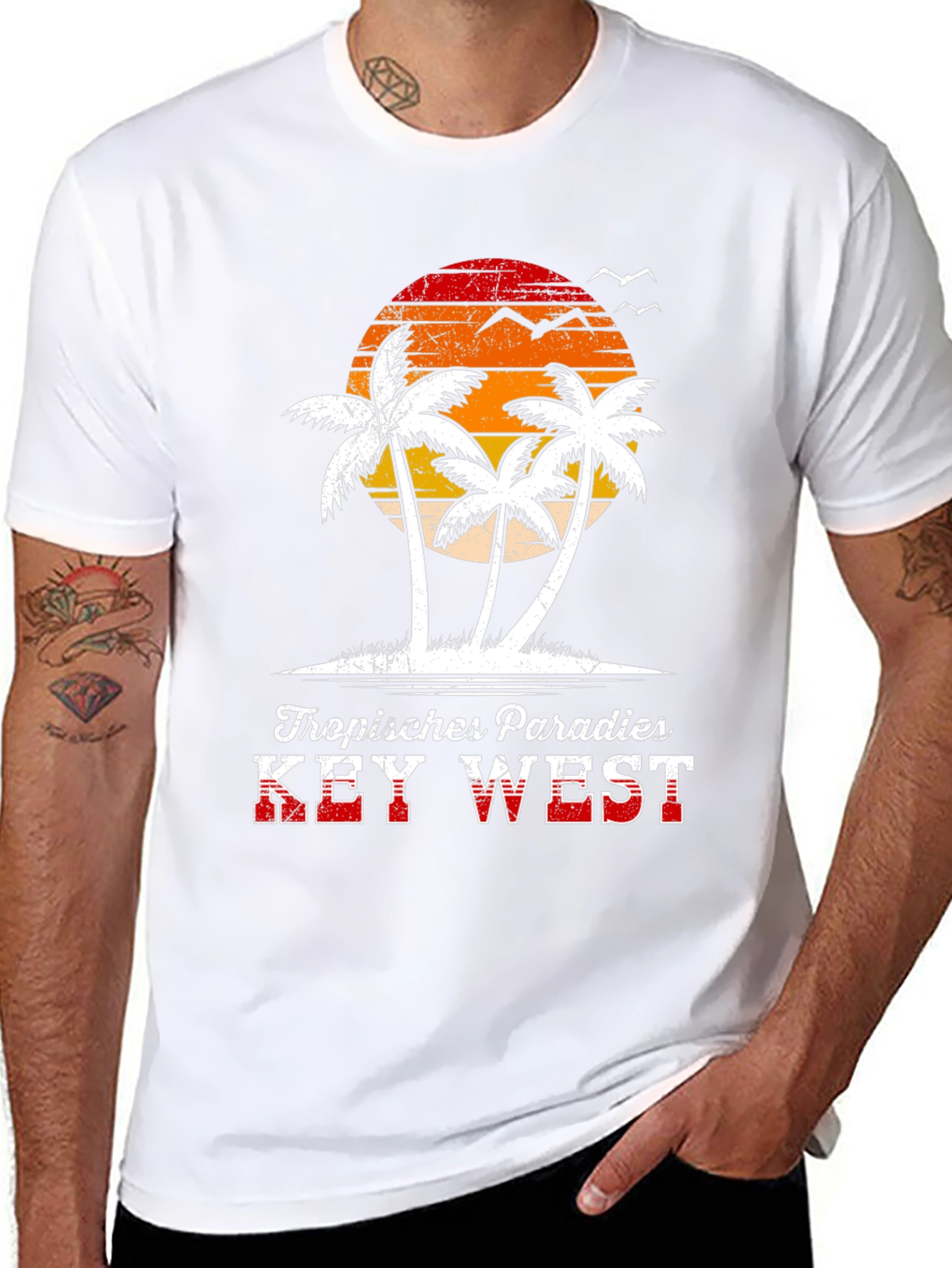 Tropical Paradise Key West Graphic Tee