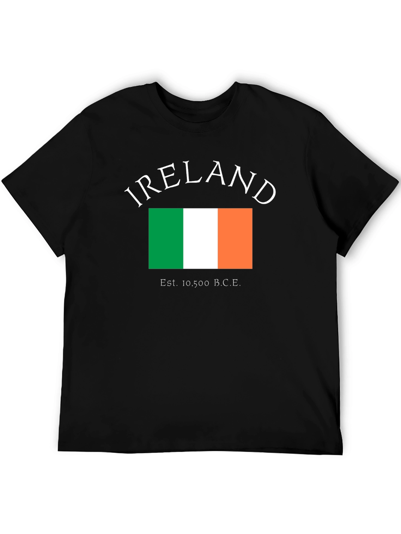 Ireland Flag T-Shirt - Black
