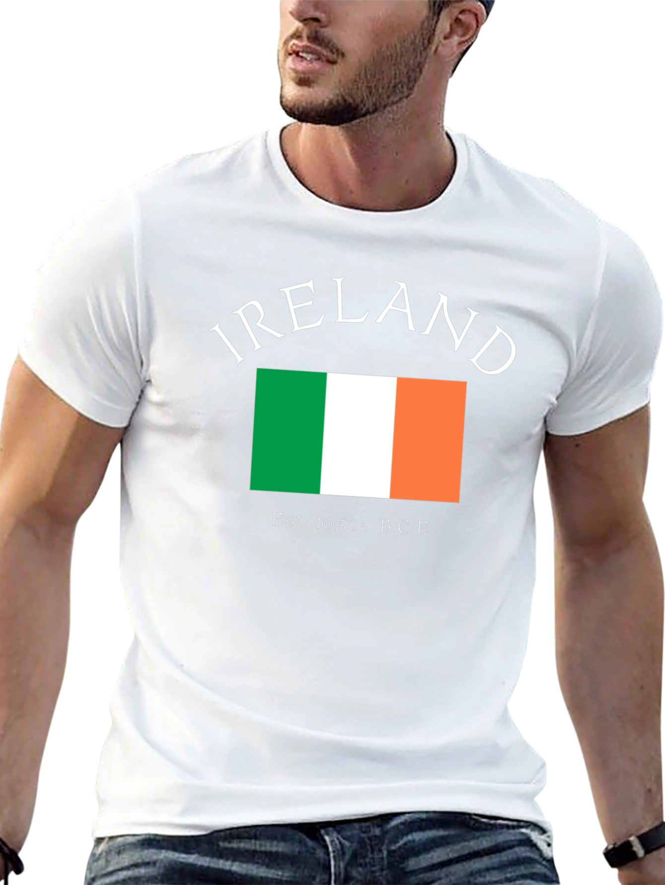 Ireland Flag T-Shirt - Black