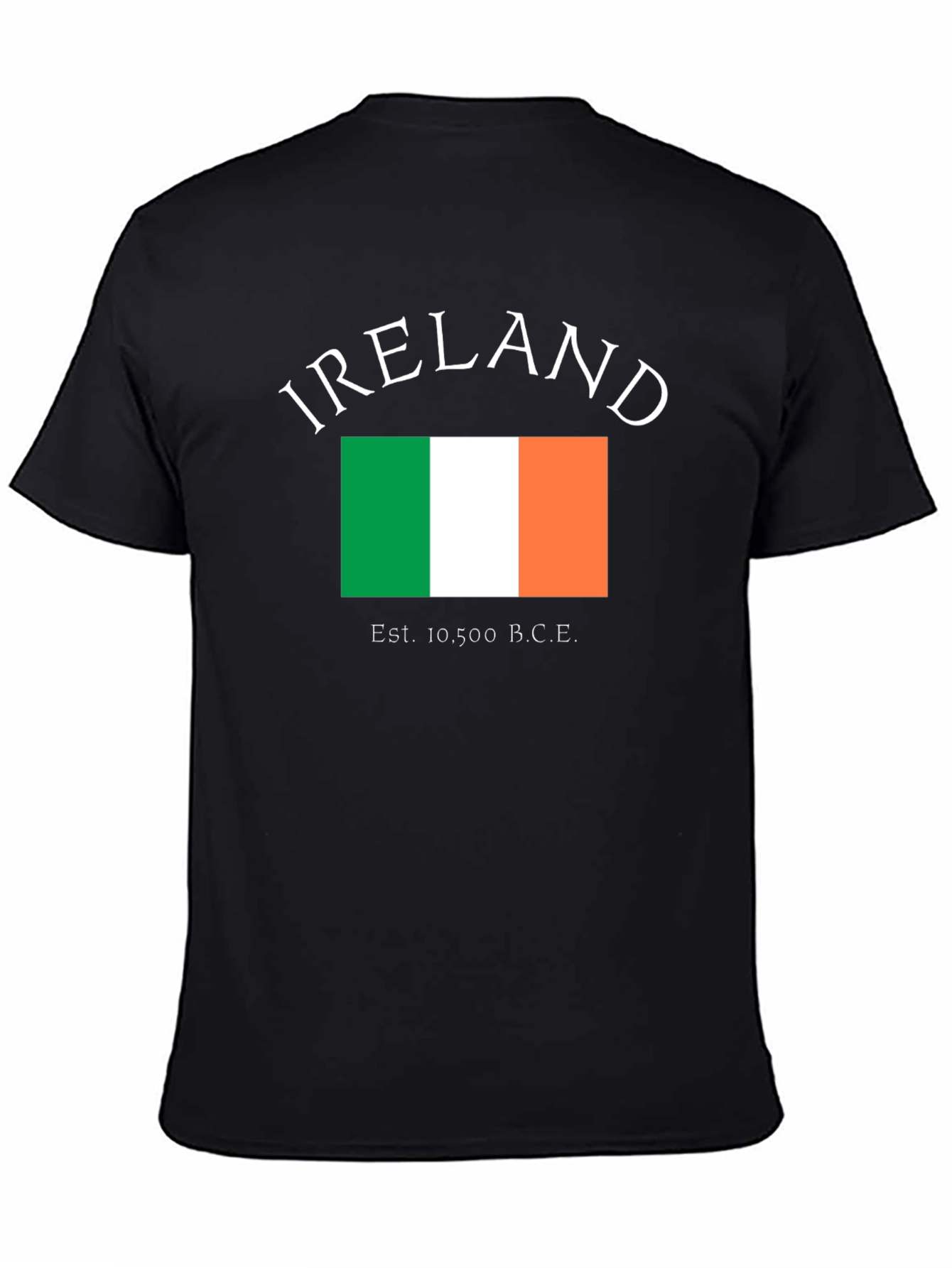 Ireland Flag T-Shirt - Black