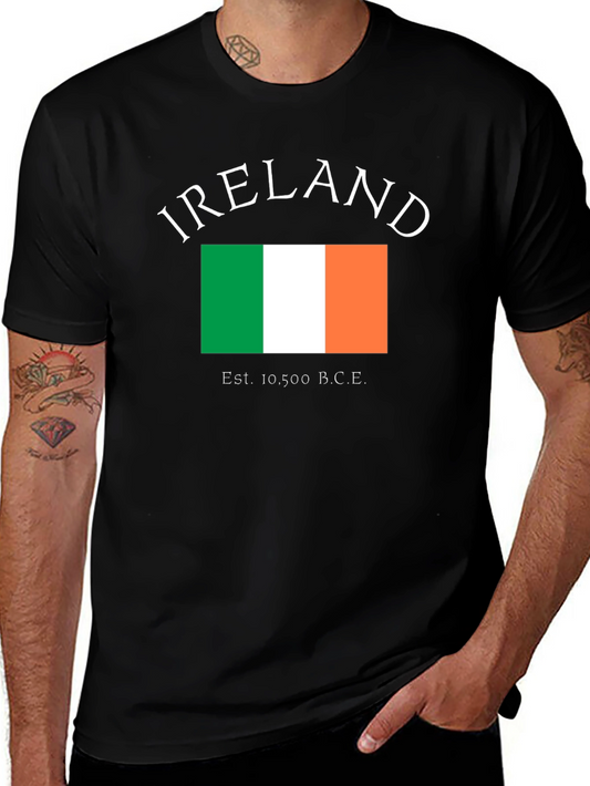 Ireland Flag T-Shirt - Black