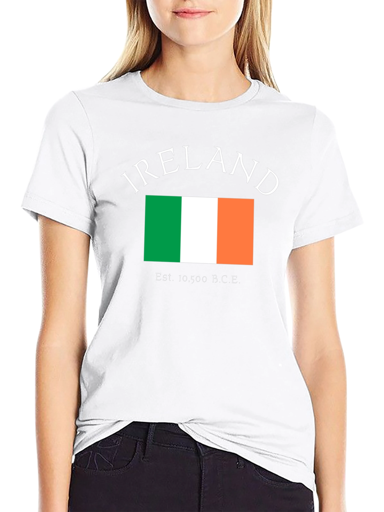 Ireland Flag T-Shirt - Black