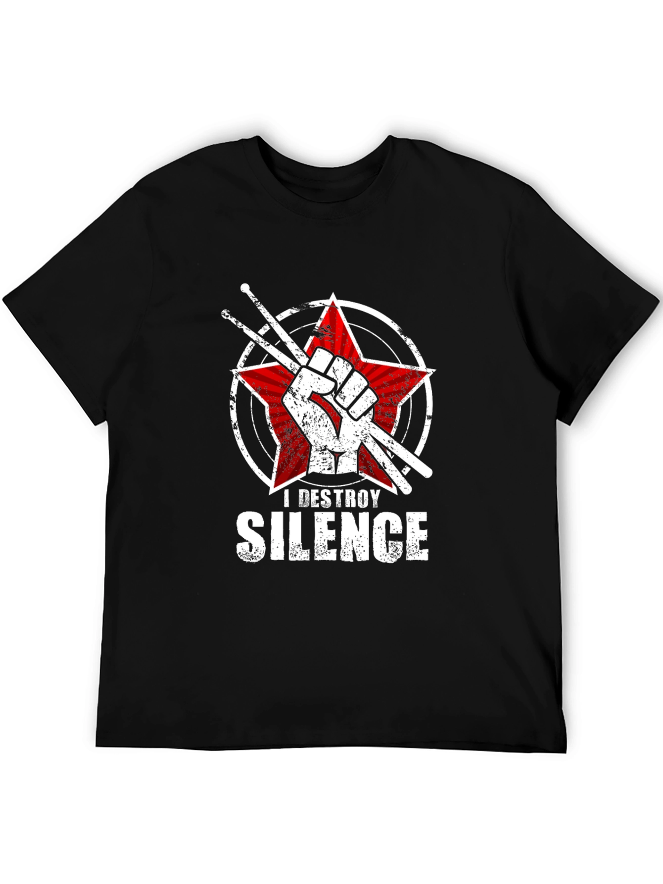 I Destroy Silence Drummer T-Shirt