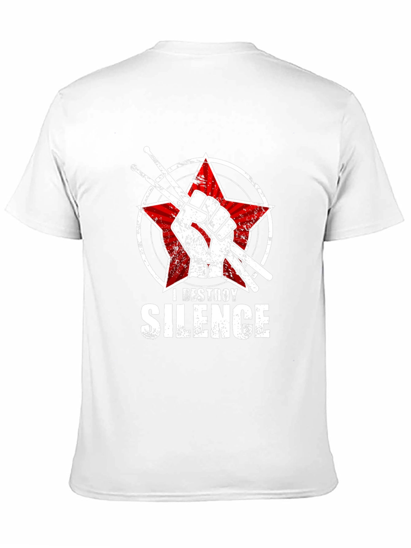 I Destroy Silence Drummer T-Shirt