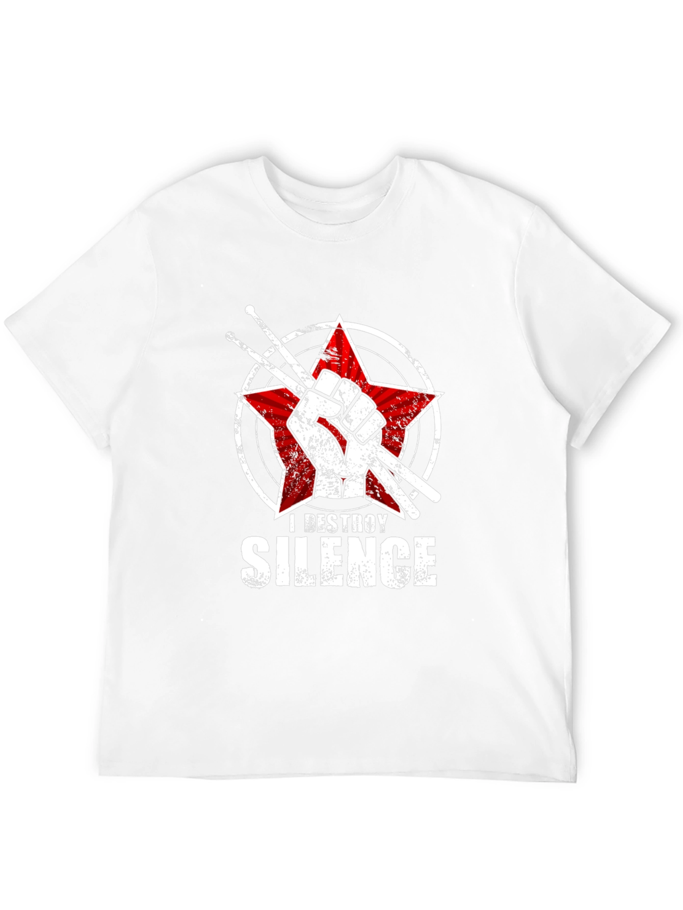 I Destroy Silence Drummer T-Shirt