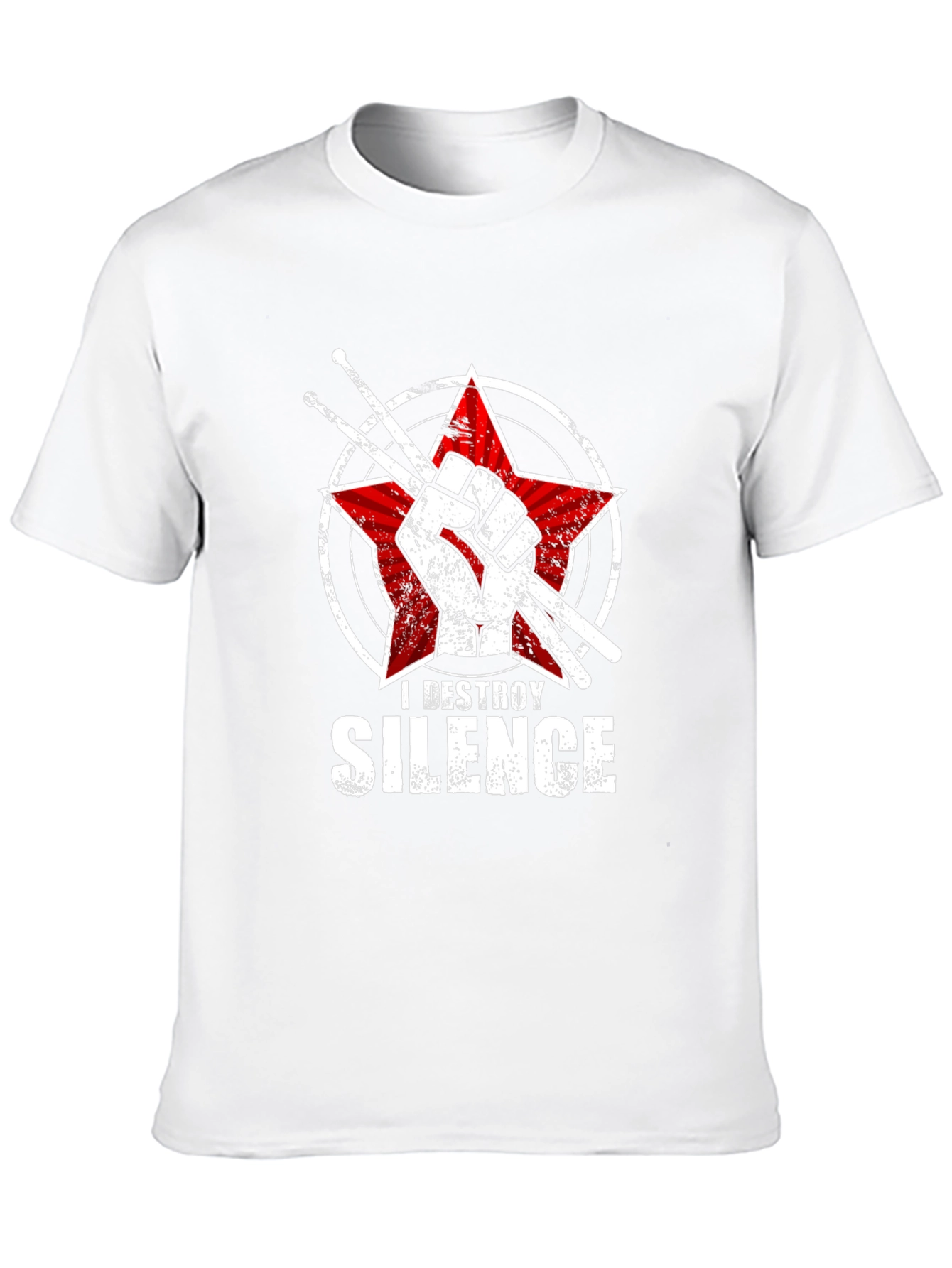 I Destroy Silence Drummer T-Shirt