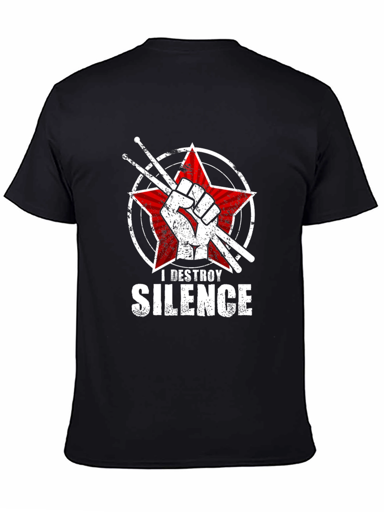 I Destroy Silence Drummer T-Shirt