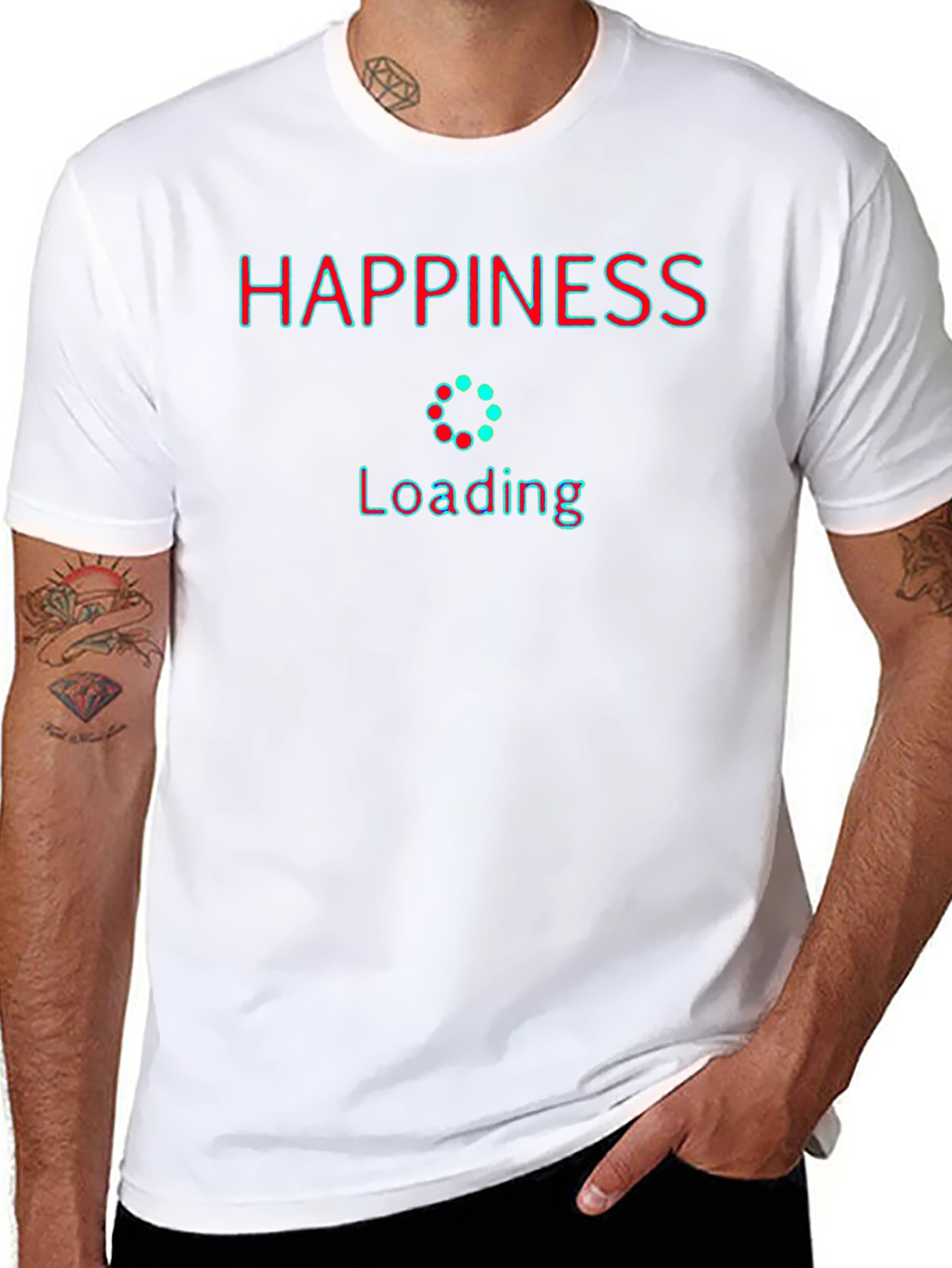 Happiness Loading T-Shirt - Stylish Graphic Tee