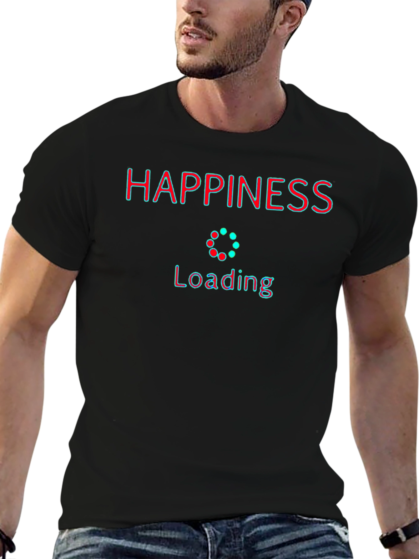 Happiness Loading T-Shirt - Stylish Graphic Tee