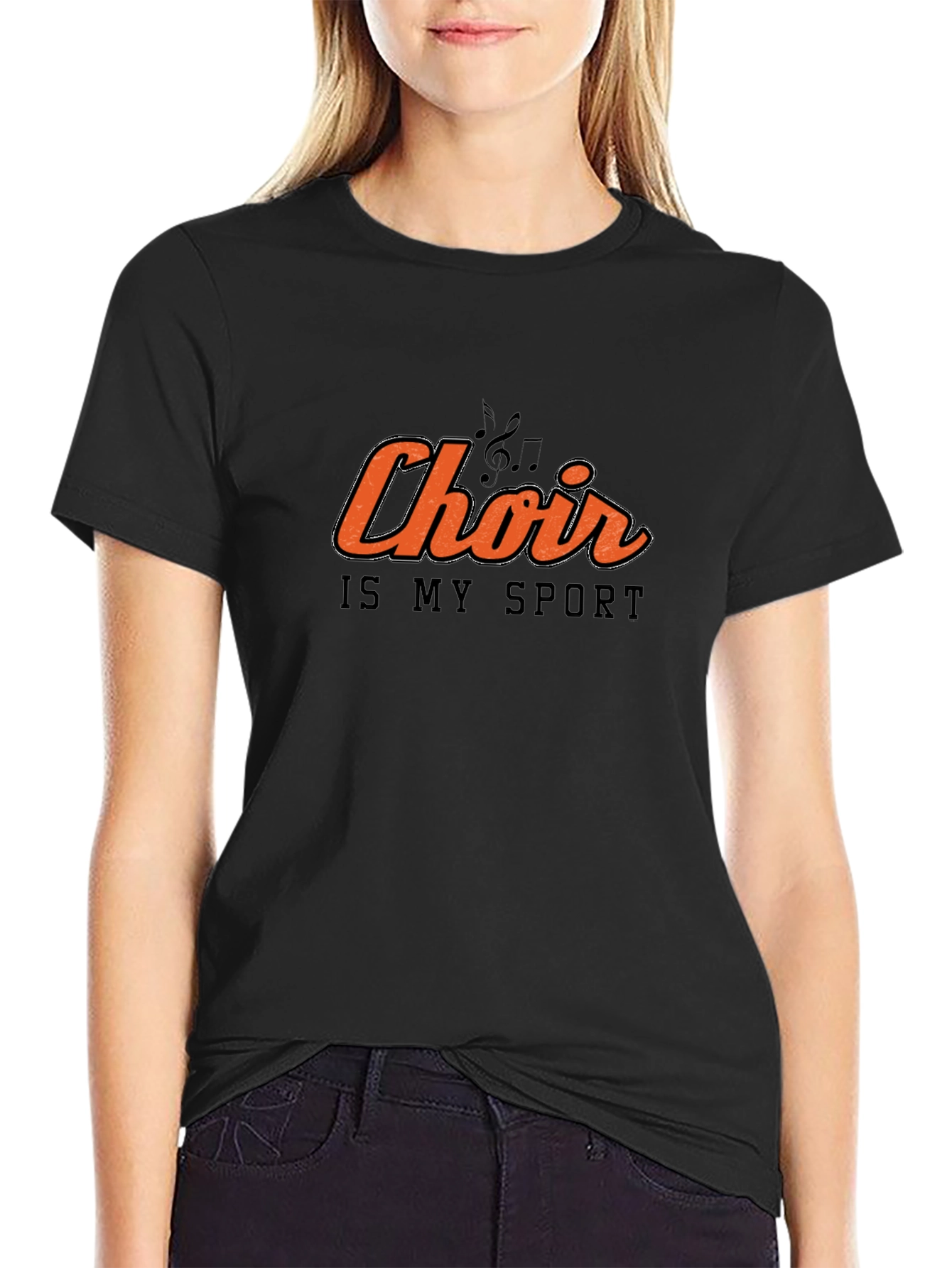Choir is My Sport Black T-Shirt