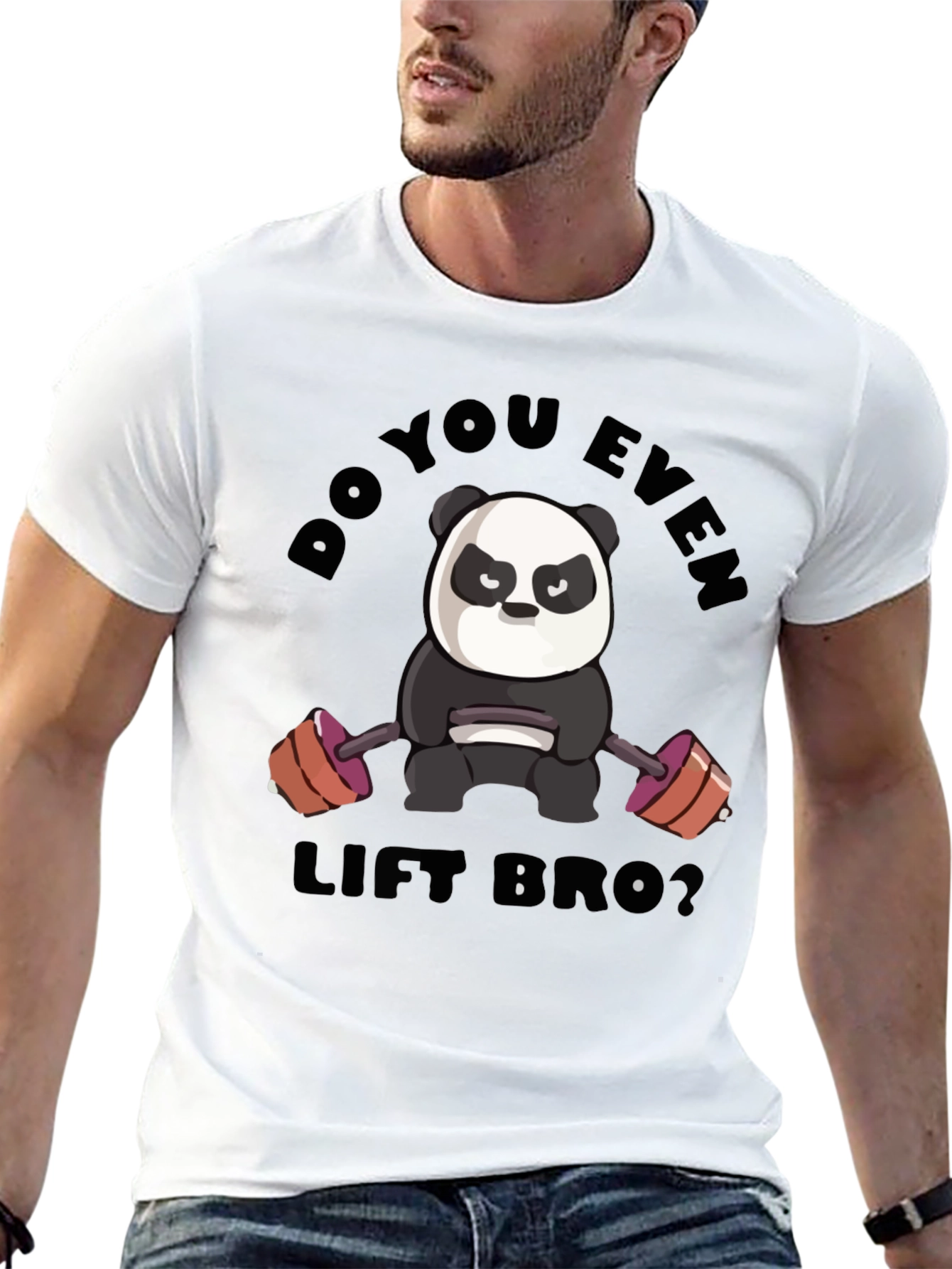 Do You Even Lift Bro Panda T-Shirt