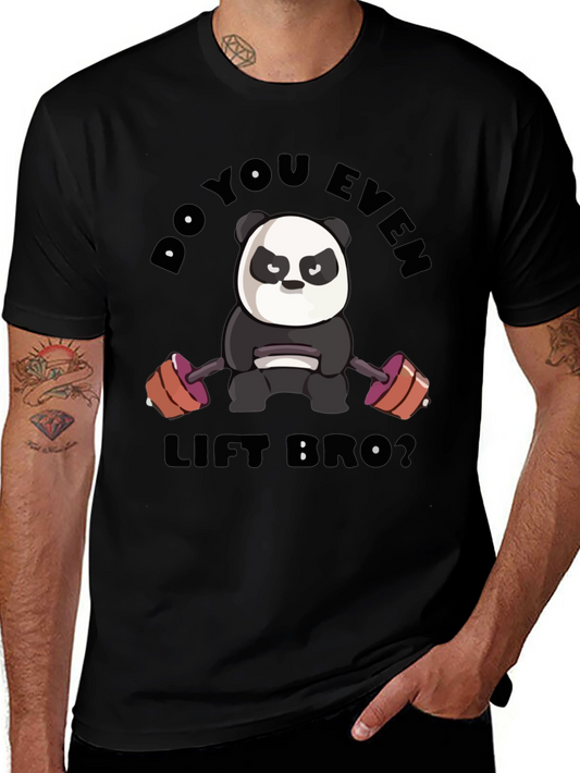 Do You Even Lift Bro Panda T-Shirt