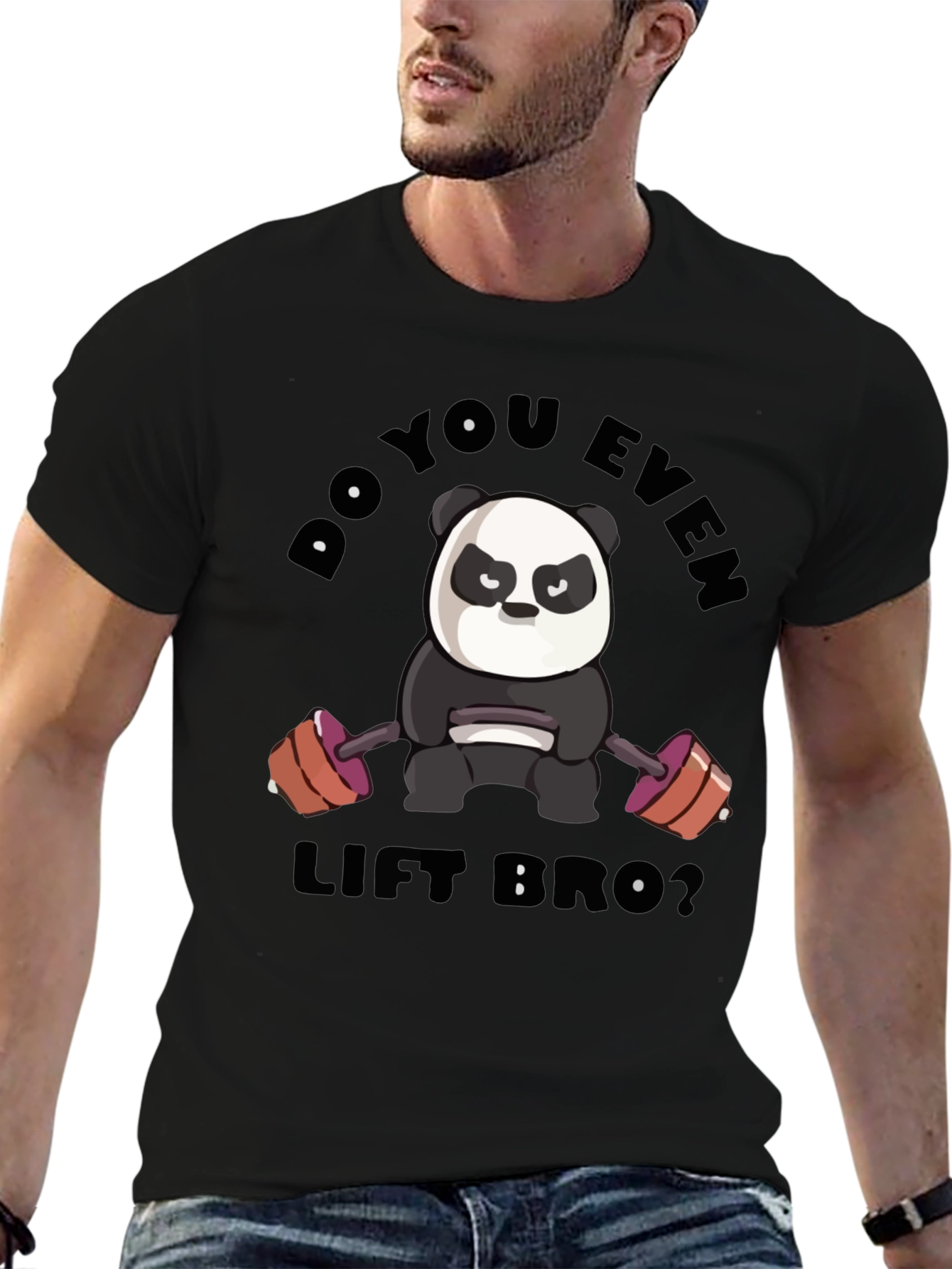 Do You Even Lift Bro Panda T-Shirt