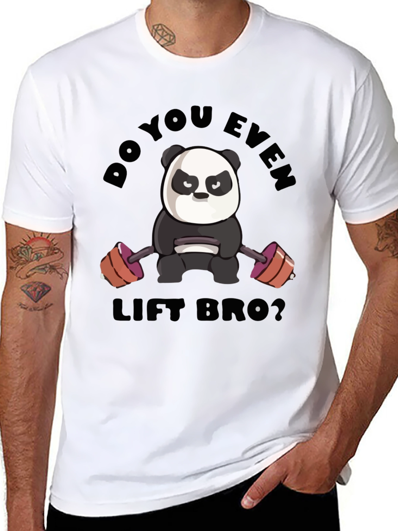 Do You Even Lift Bro Panda T-Shirt