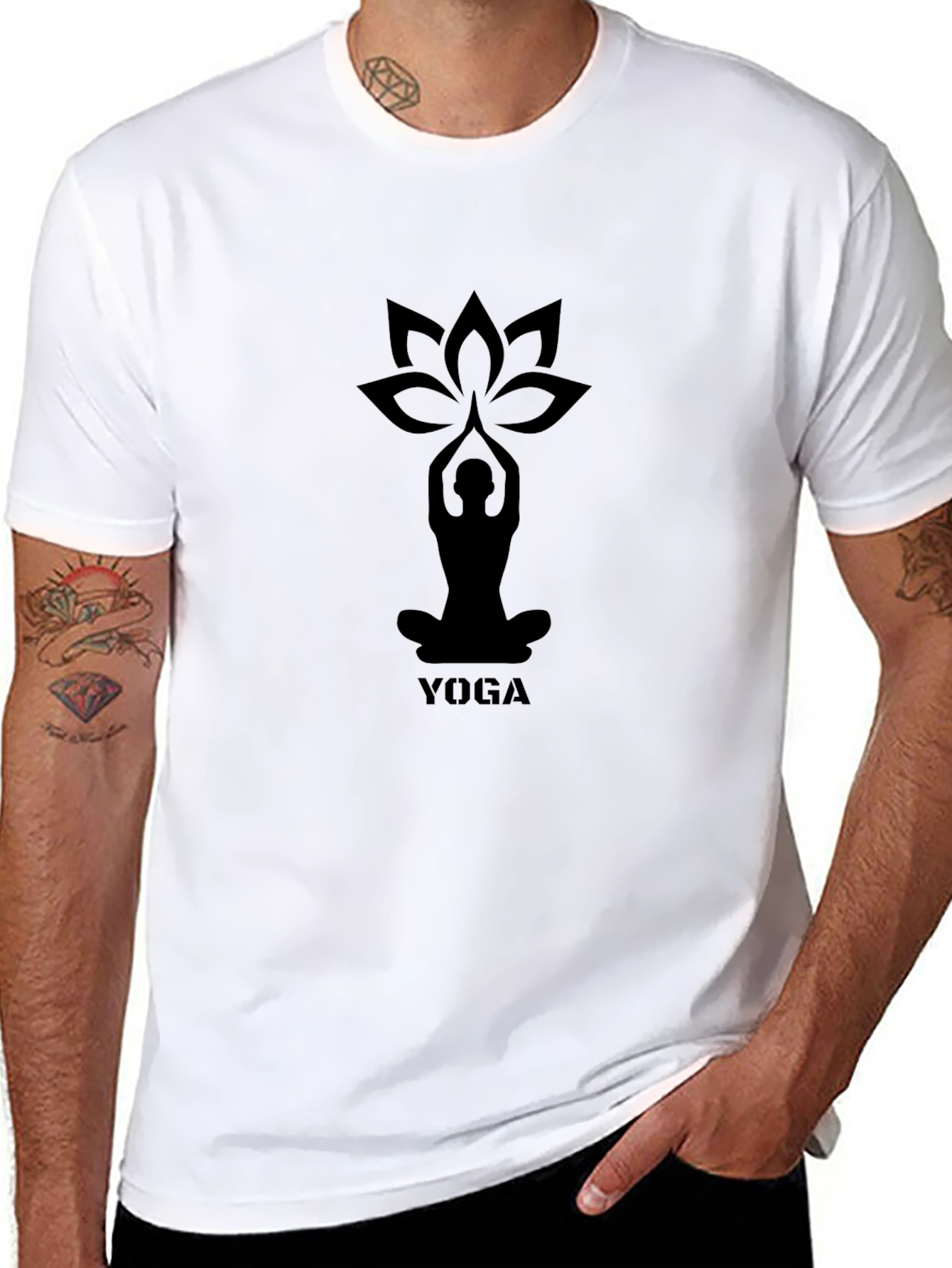 Yoga Lotus T-Shirt - Meditation Zen Design