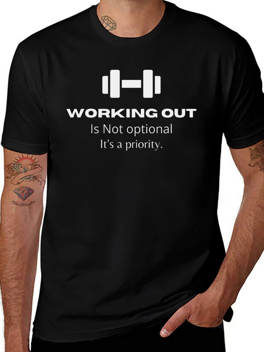 Workout Motivation Tee - Fitness Is Priority