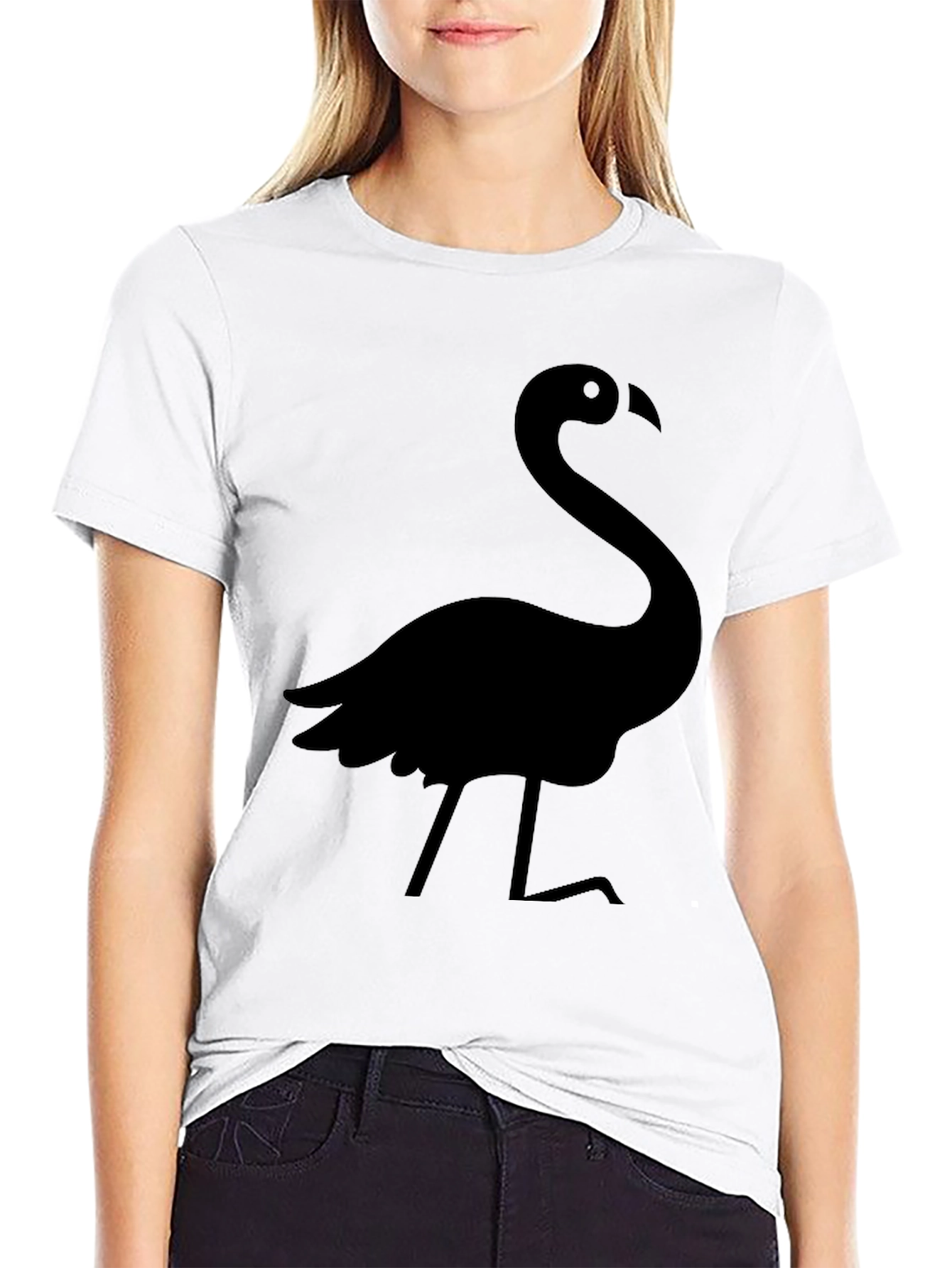 Black Flamingo Graphic Tee - Mens Casual Style