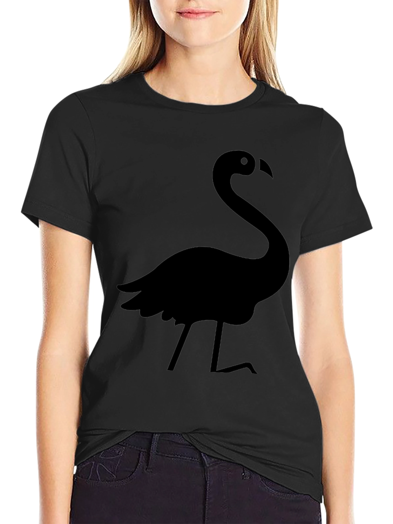 Black Flamingo Graphic Tee - Mens Casual Style