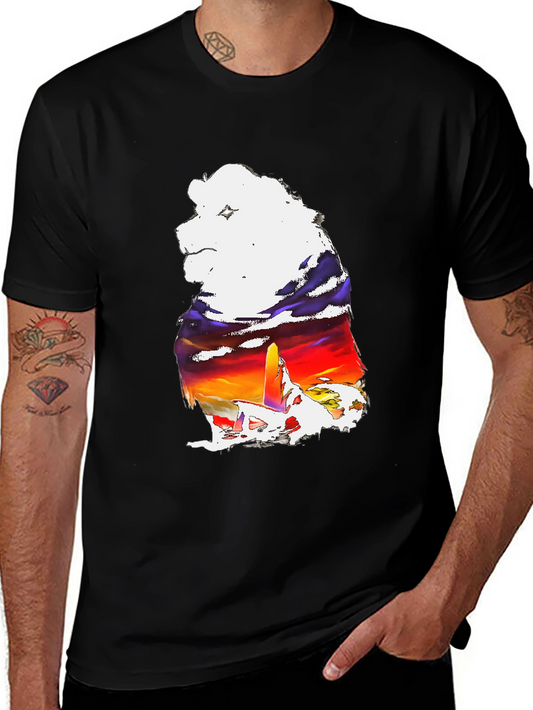 Bear Silhouette Sunset T-Shirt - Mens Graphic Tee