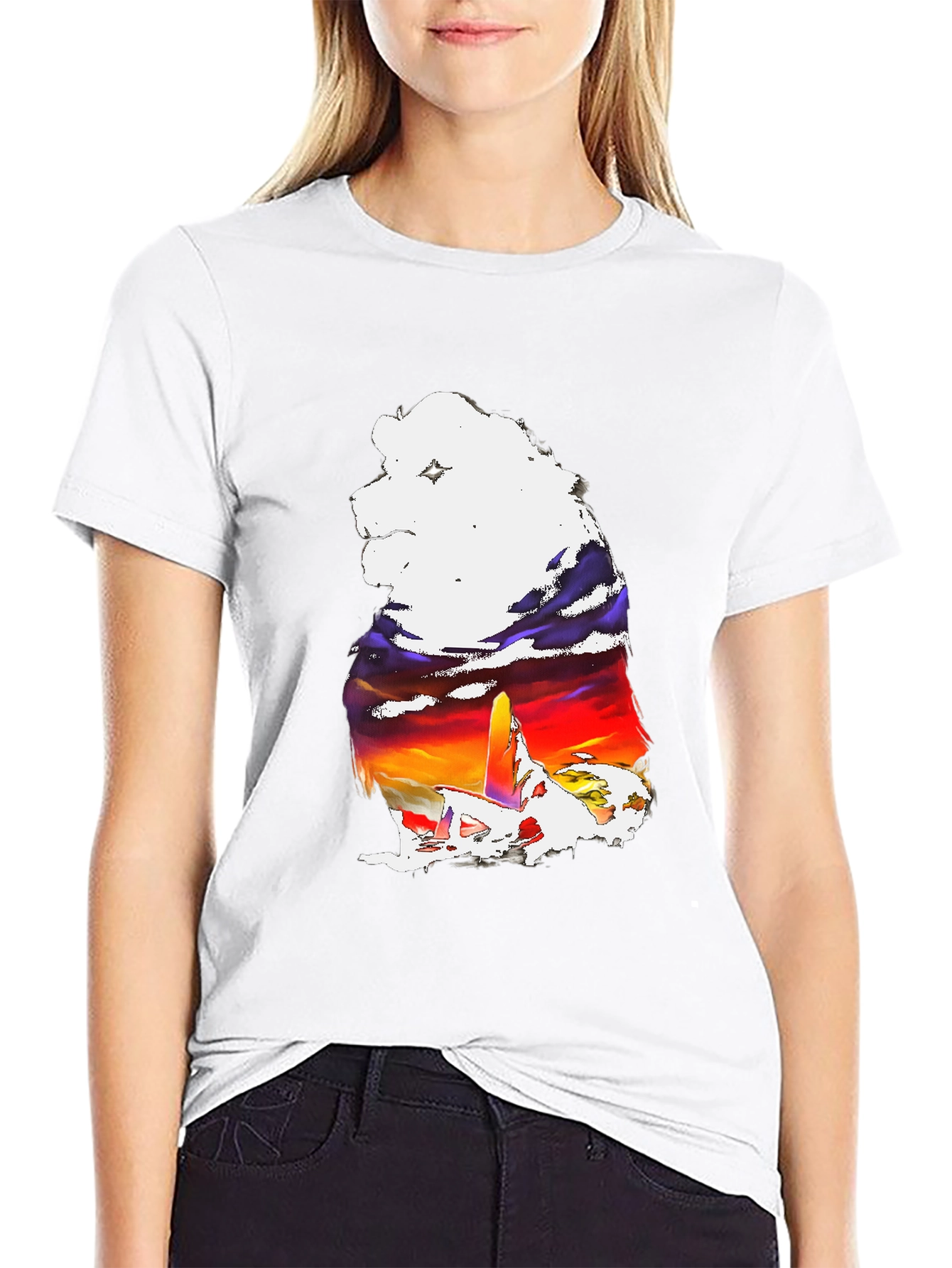 Bear Silhouette Sunset T-Shirt - Mens Graphic Tee