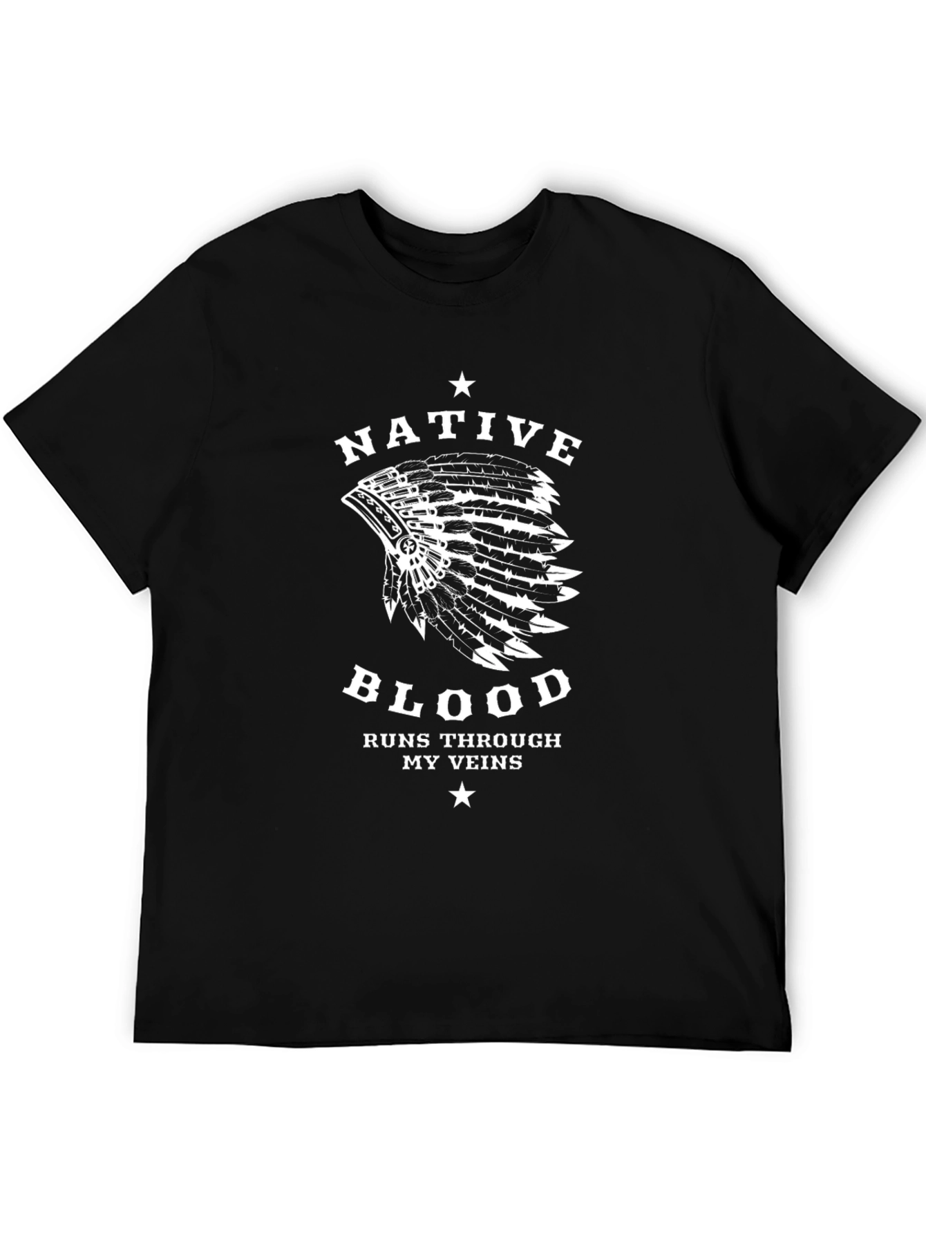 Native Blood T-Shirt - Headdress Graphic Tee