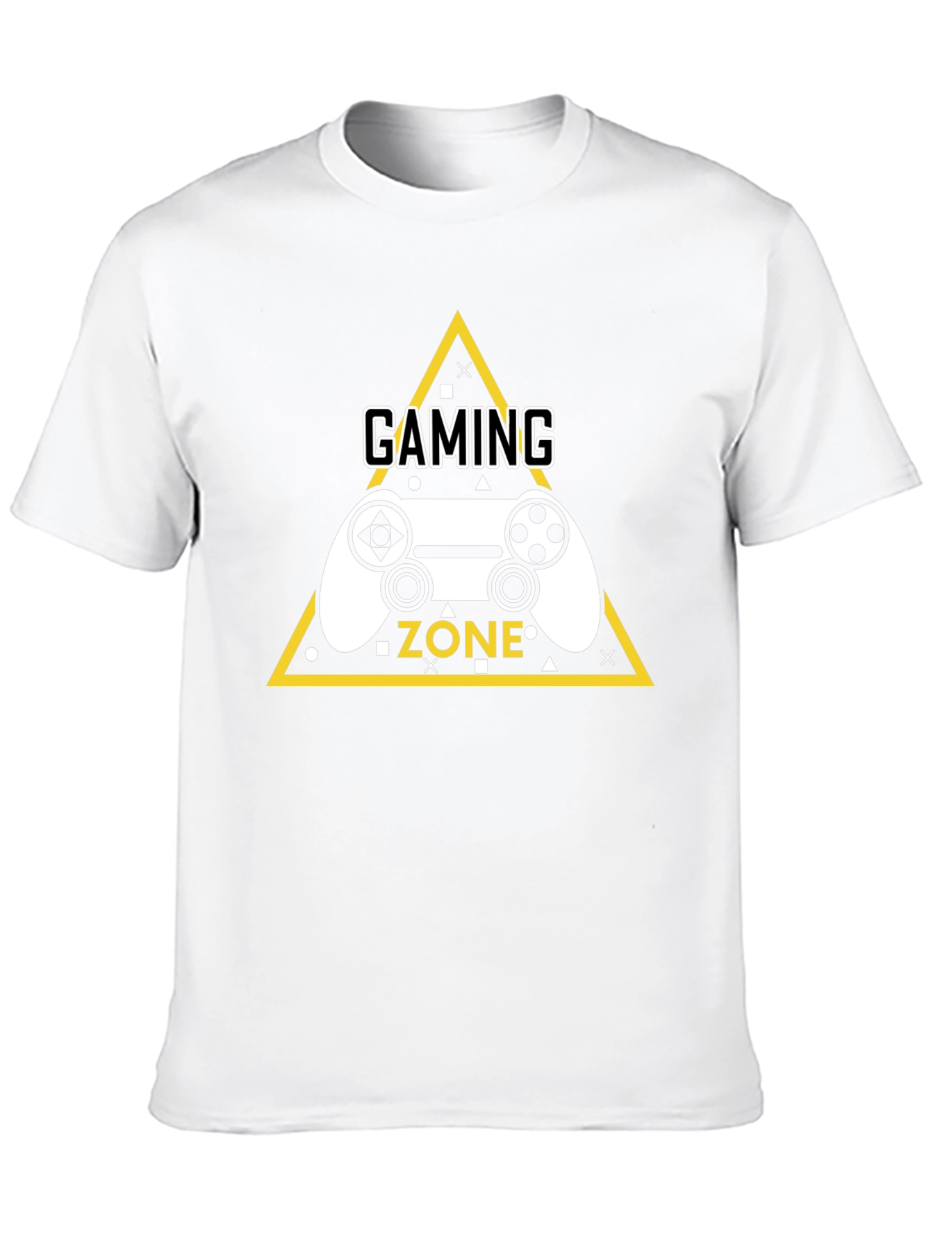 Gaming Zone Graphic Tee - Black Cotton T-Shirt