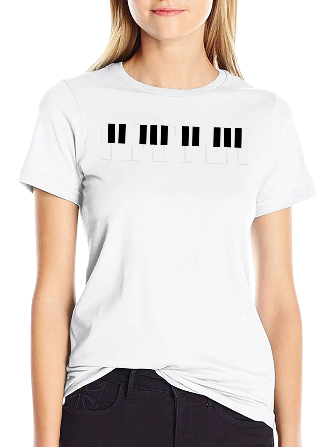 Piano Keys Graphic Tee - Musician T-Shirt