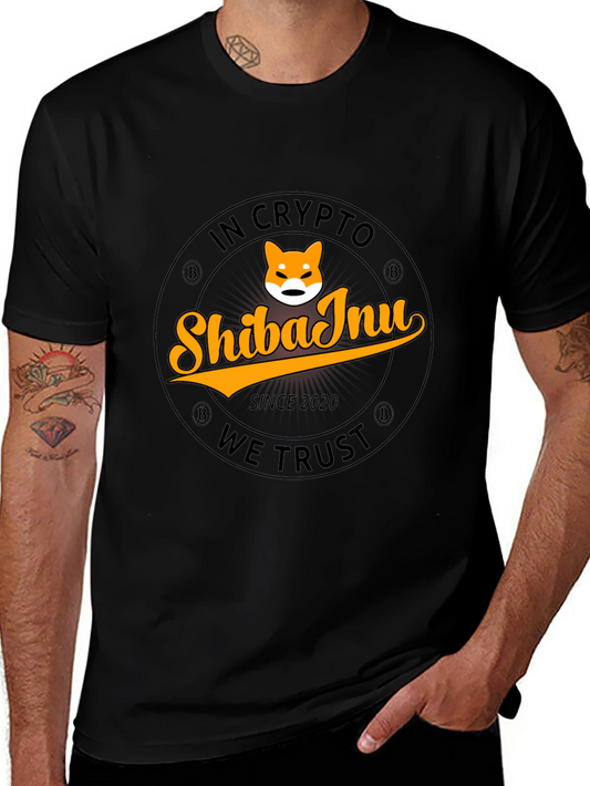 Shiba Inu Crypto T-Shirt - In Crypto We Trust Design
