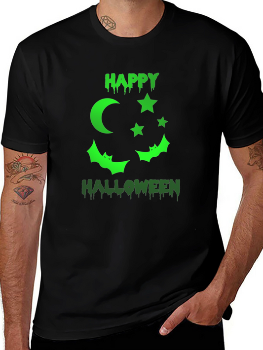 Happy Halloween Graphic T-Shirt - Black
