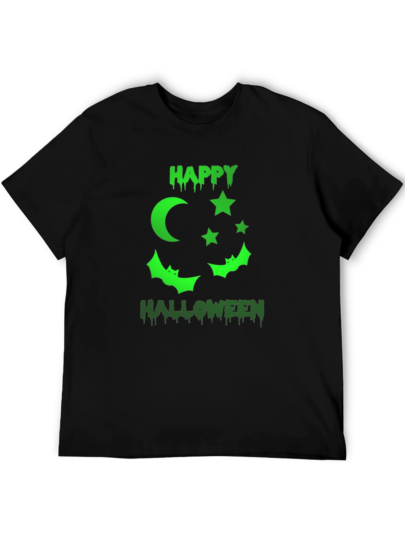 Happy Halloween Graphic T-Shirt - Black